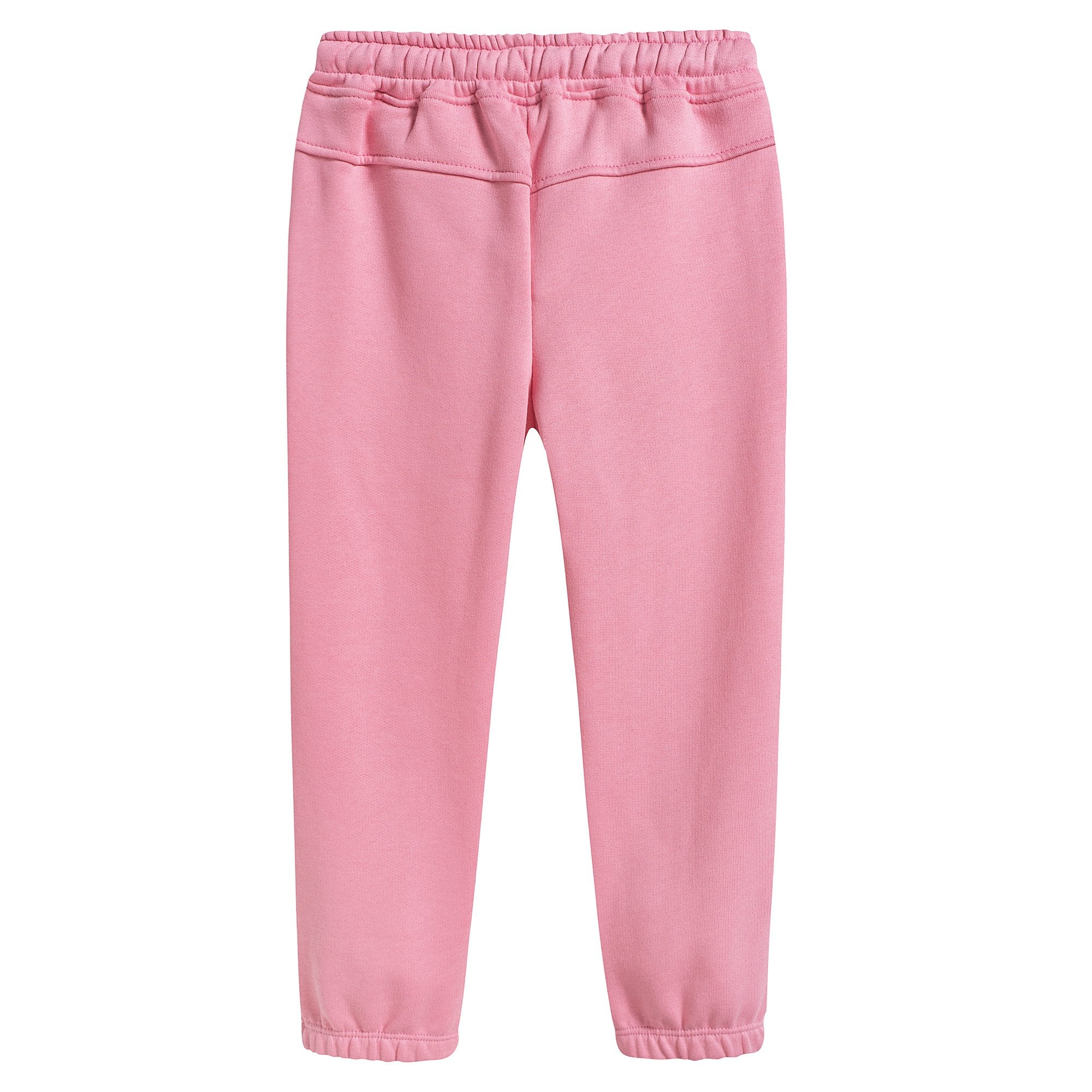 Girls Pink Cotton Tracksuit Trousers