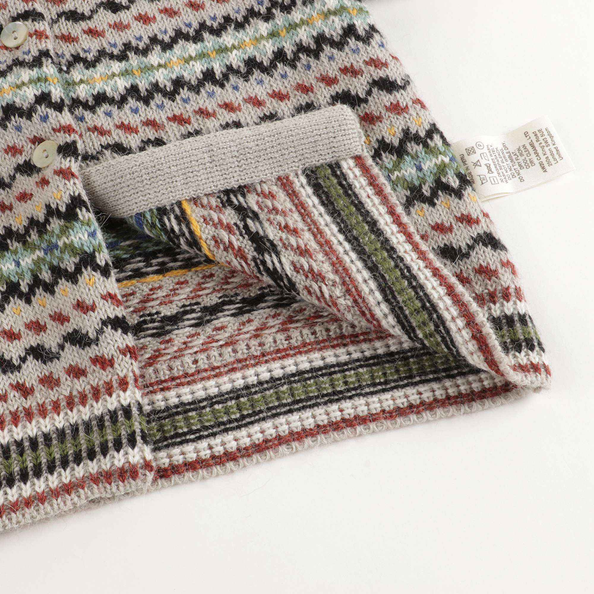 Baby Boys & Girls Grey Mix Alpaca Cardigan