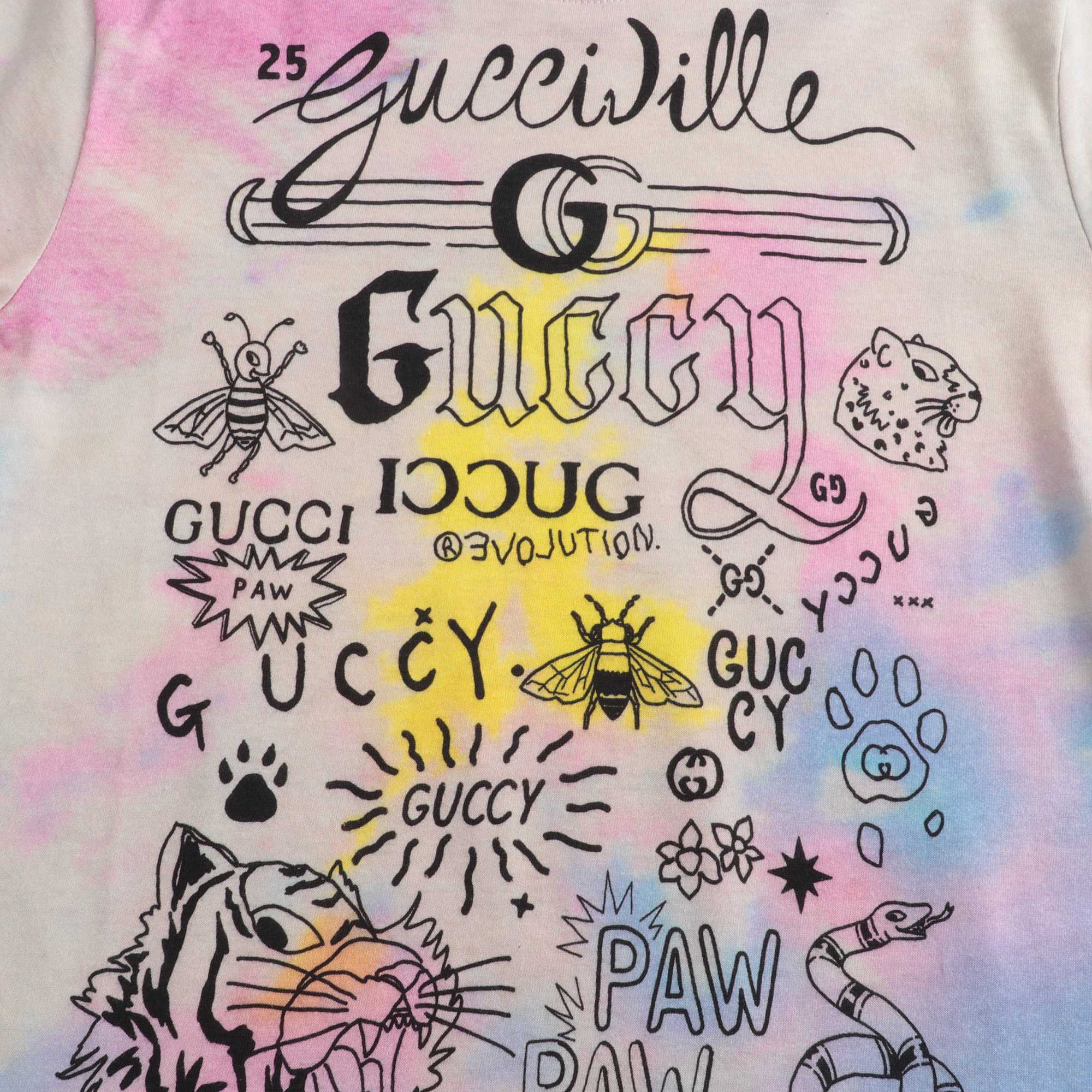 Girls Ivory Printing Cotton T-shirt
