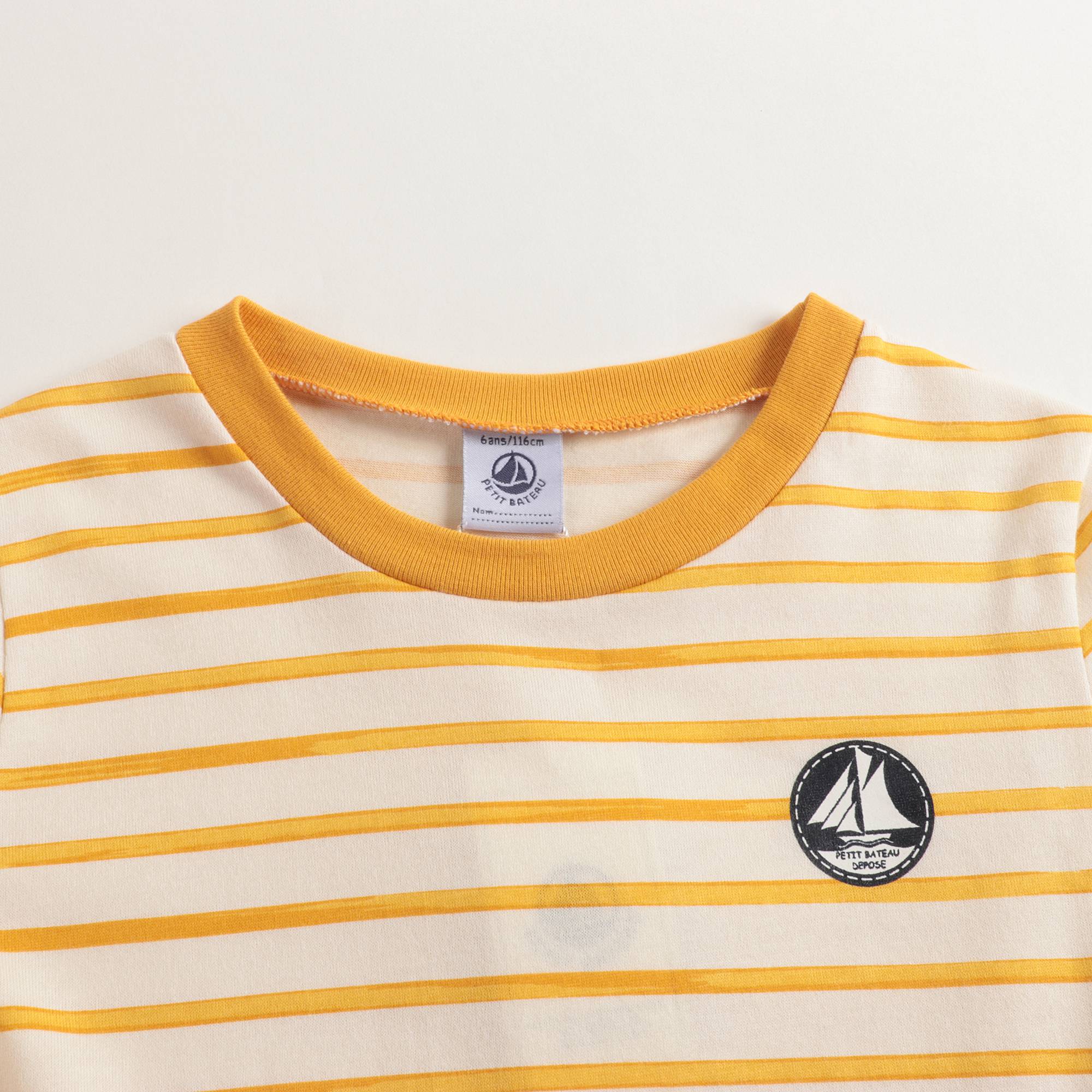 Girls Yellow Cotton T-shirt