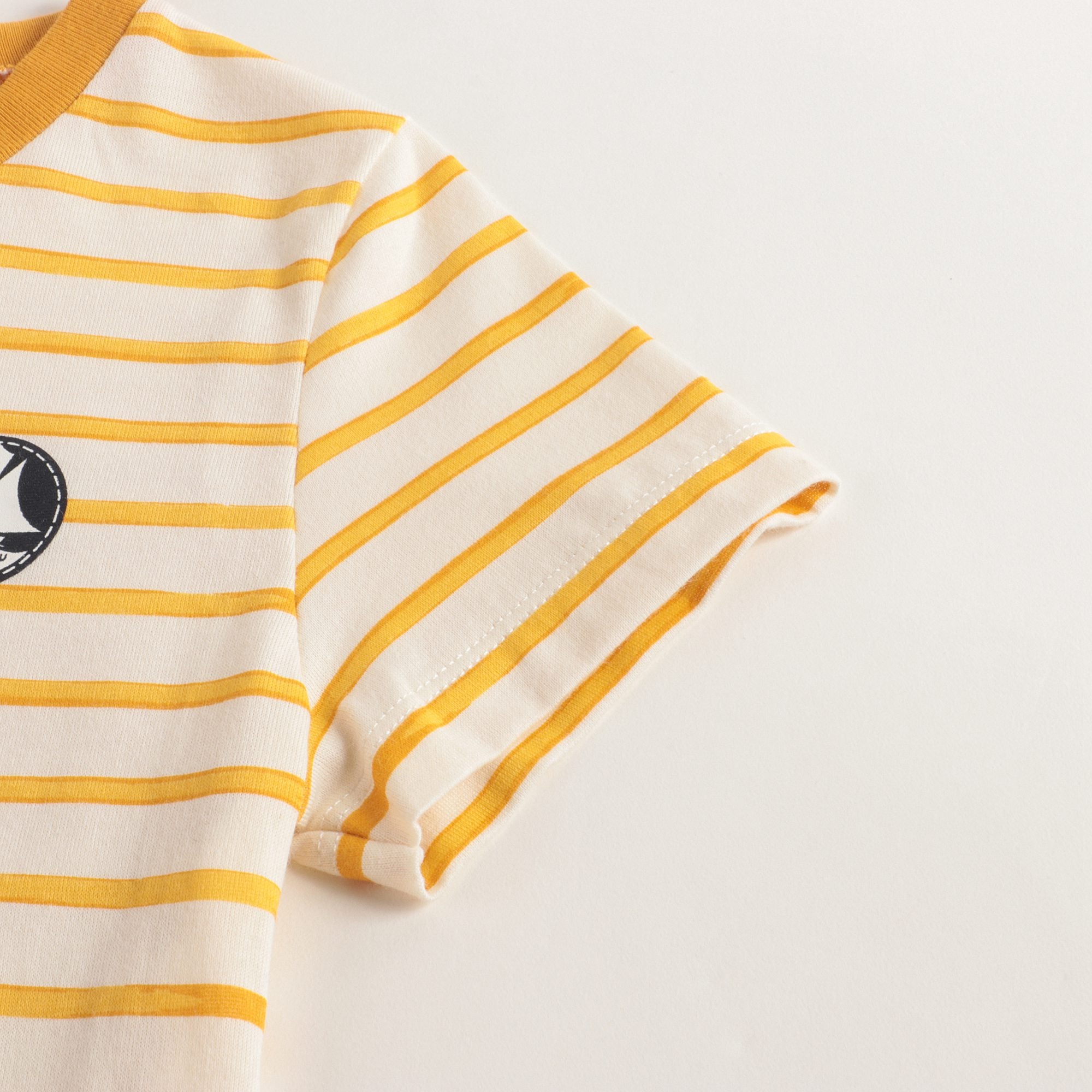 Girls Yellow Cotton T-shirt