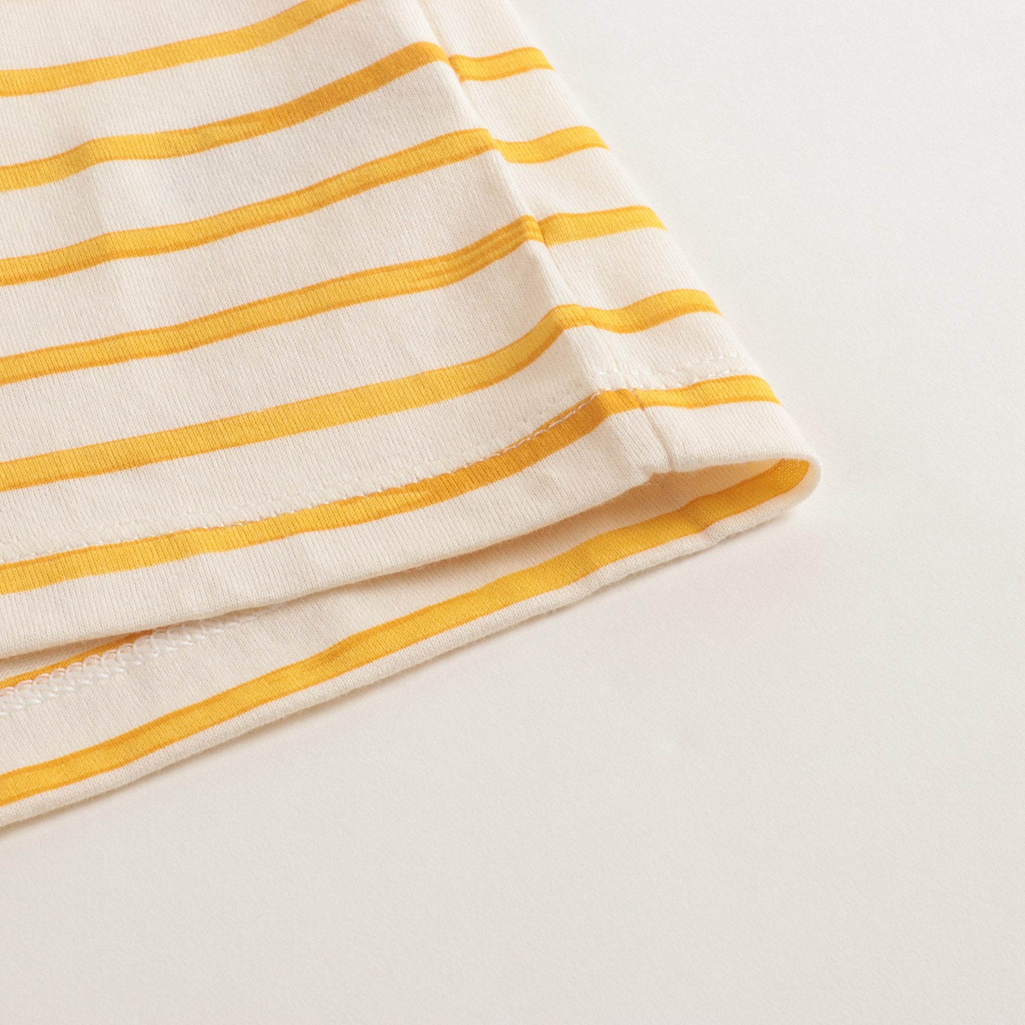 Girls Yellow Cotton T-shirt