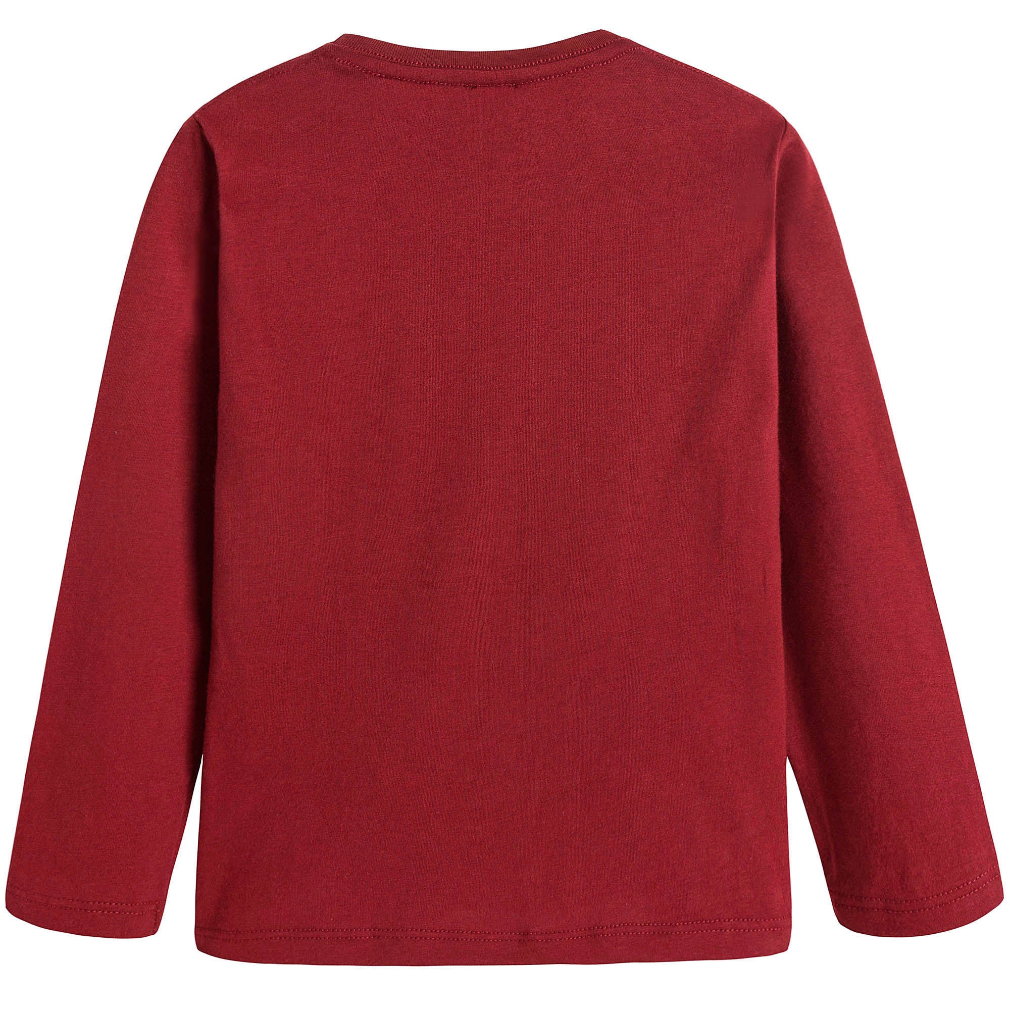 Boys Berry Red Fancy Printed Cotton T-Shirt - CÉMAROSE | Children's Fashion Store - 2