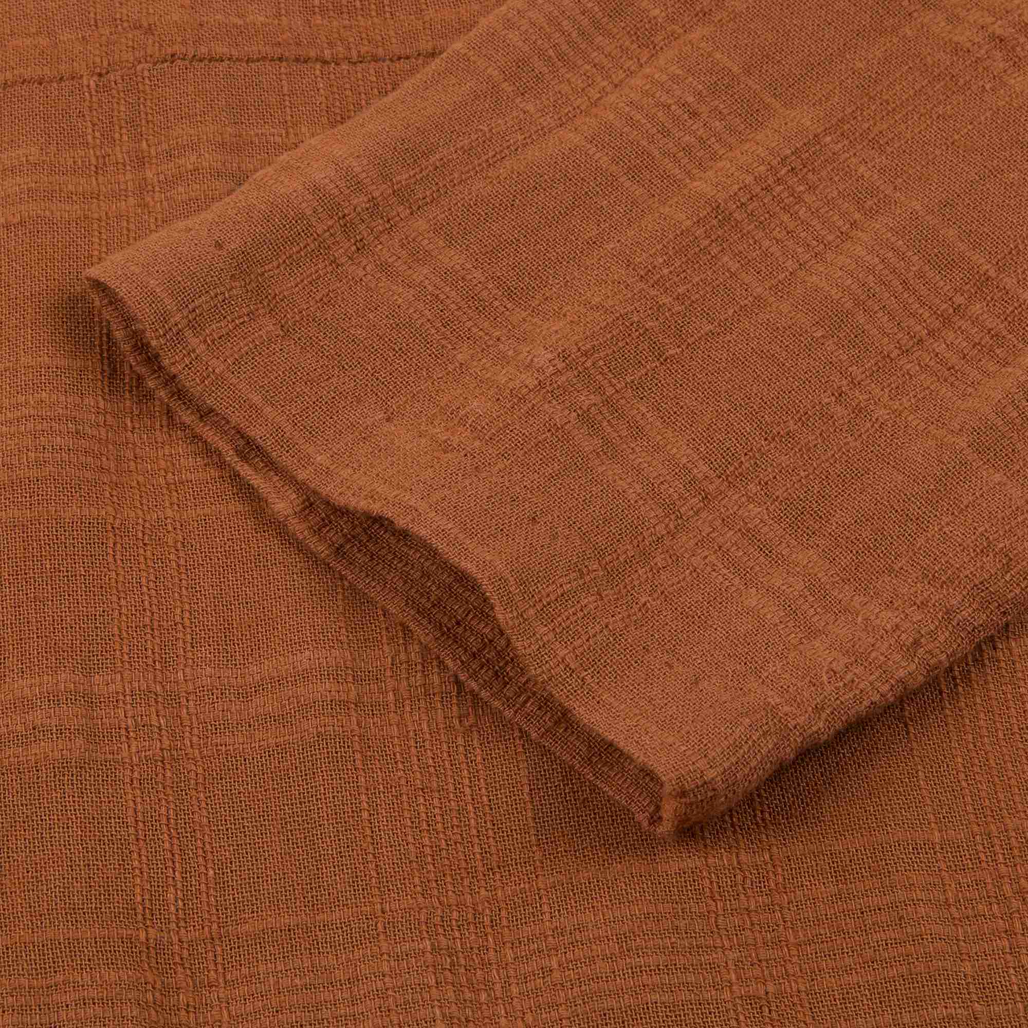 Girls Camel Cotton Woven Dress