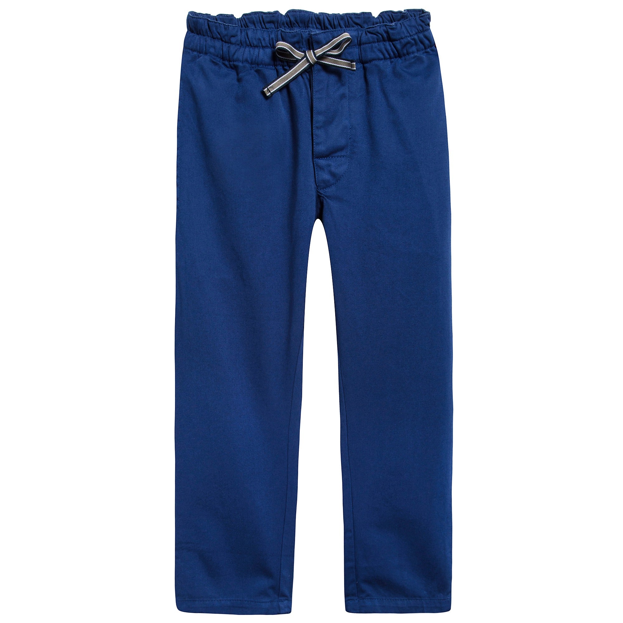 Boys & Girls Electric Blue Cotton Woven Trousers