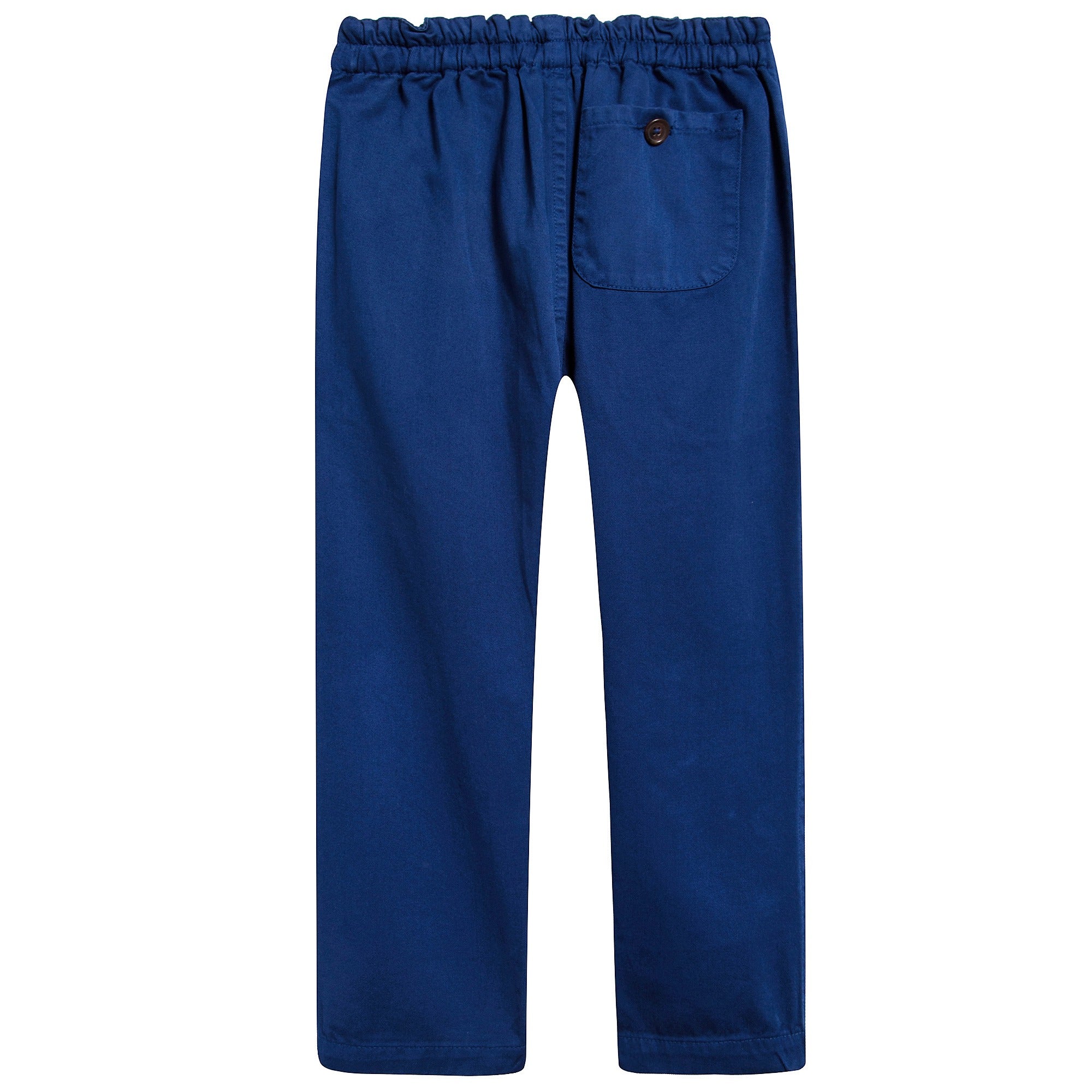 Boys & Girls Electric Blue Cotton Woven Trousers