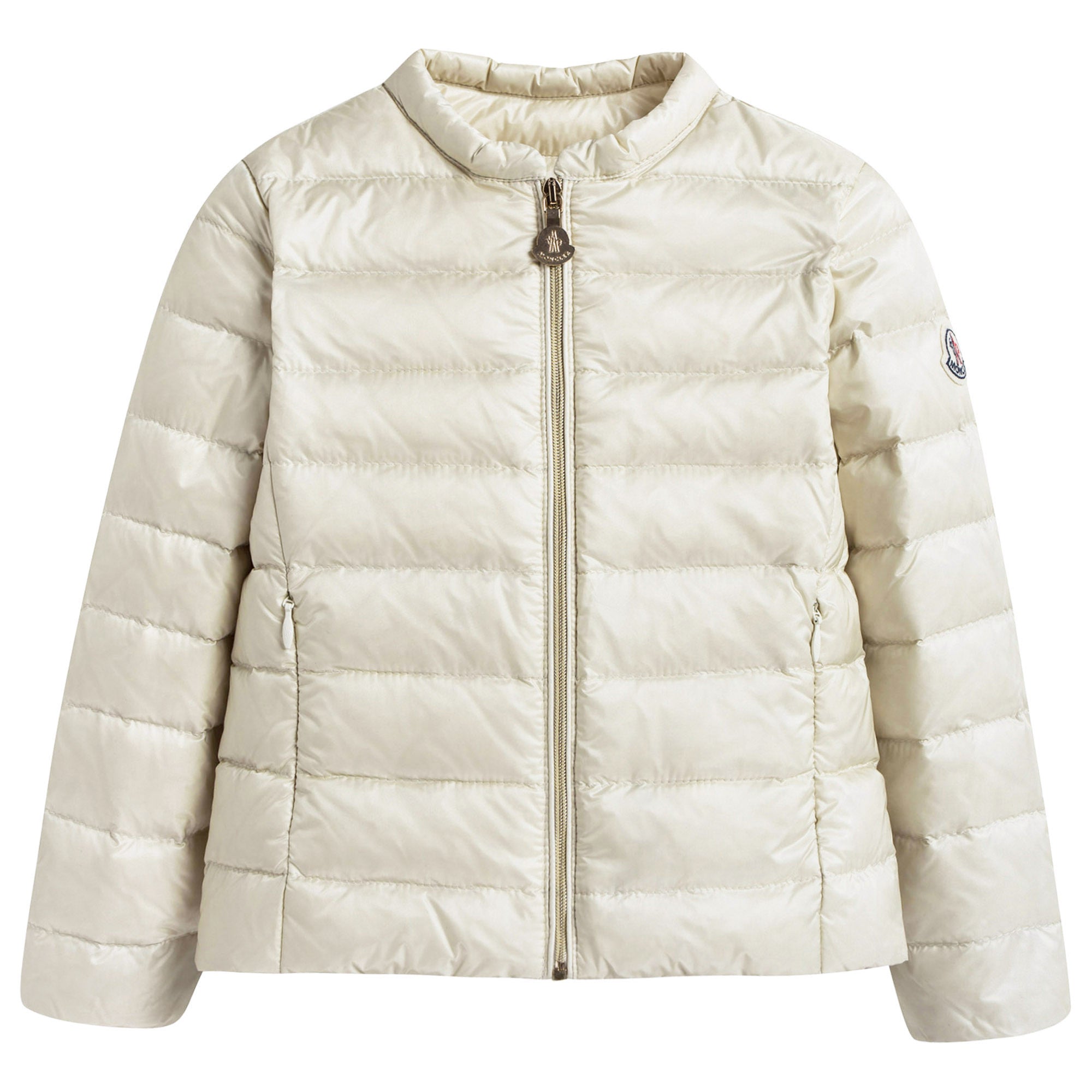 Girls Milk White Hidden Pocket Down Padded 'Ambrine' Jacket
