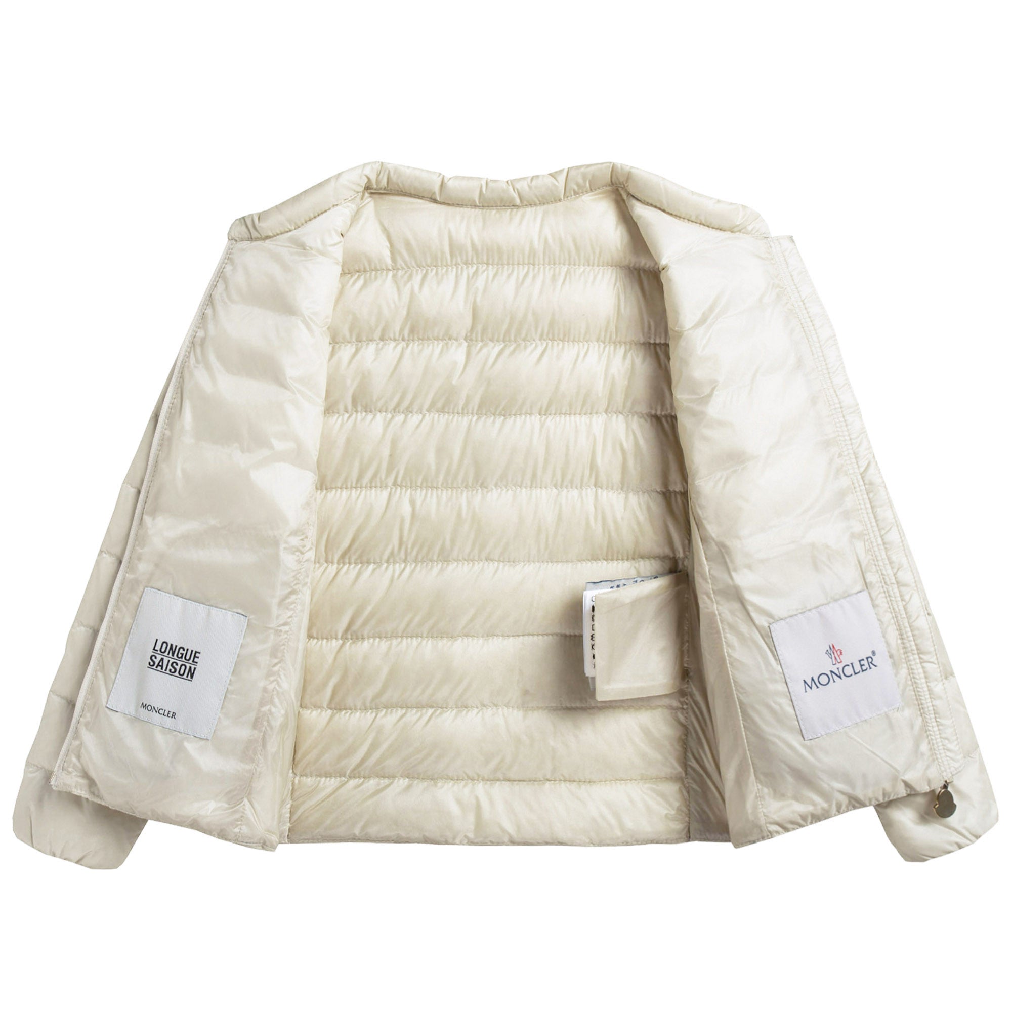 Girls Milk White Hidden Pocket Down Padded 'Ambrine' Jacket