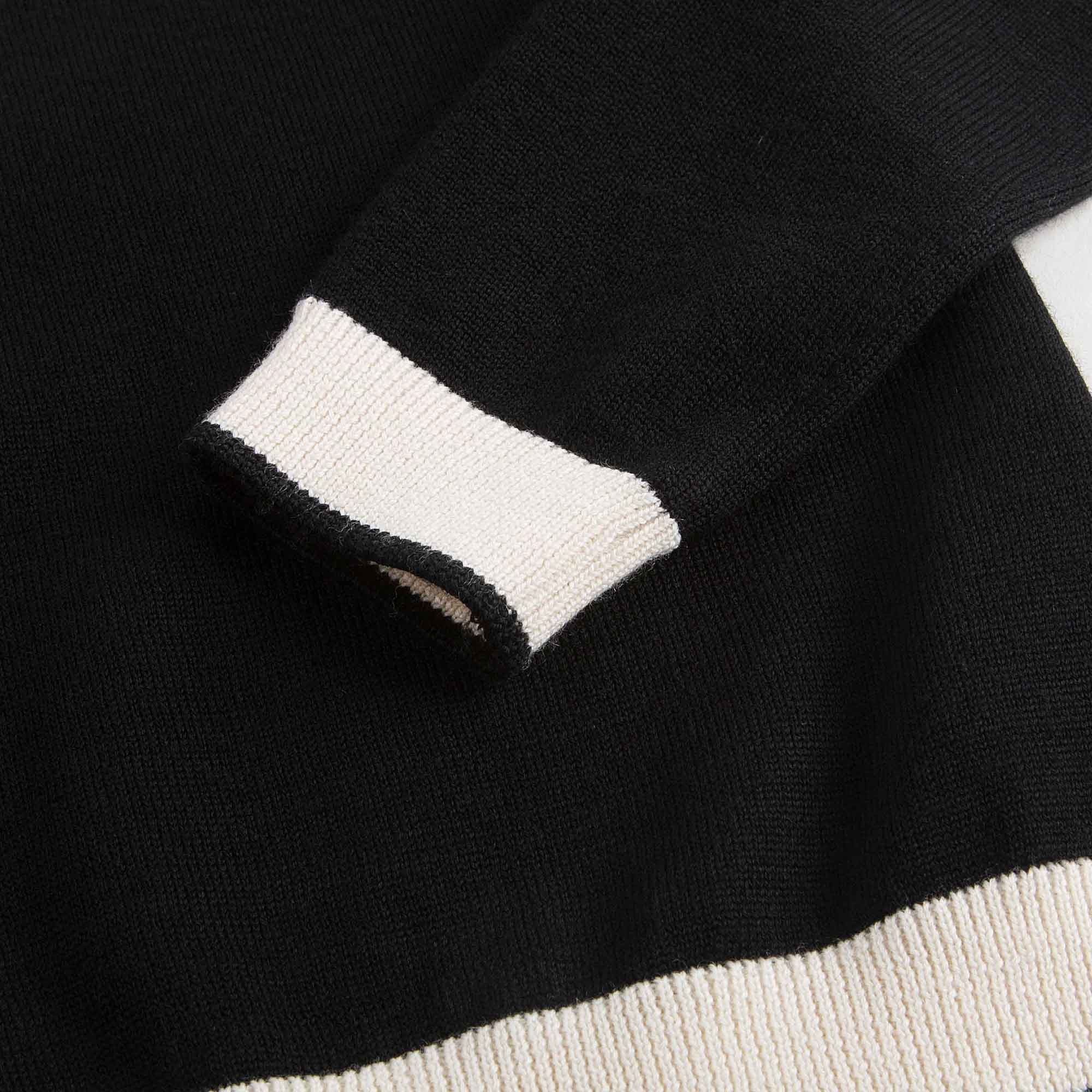 Girls Black & White Wool Sweater - CÉMAROSE | Children's Fashion Store - 4