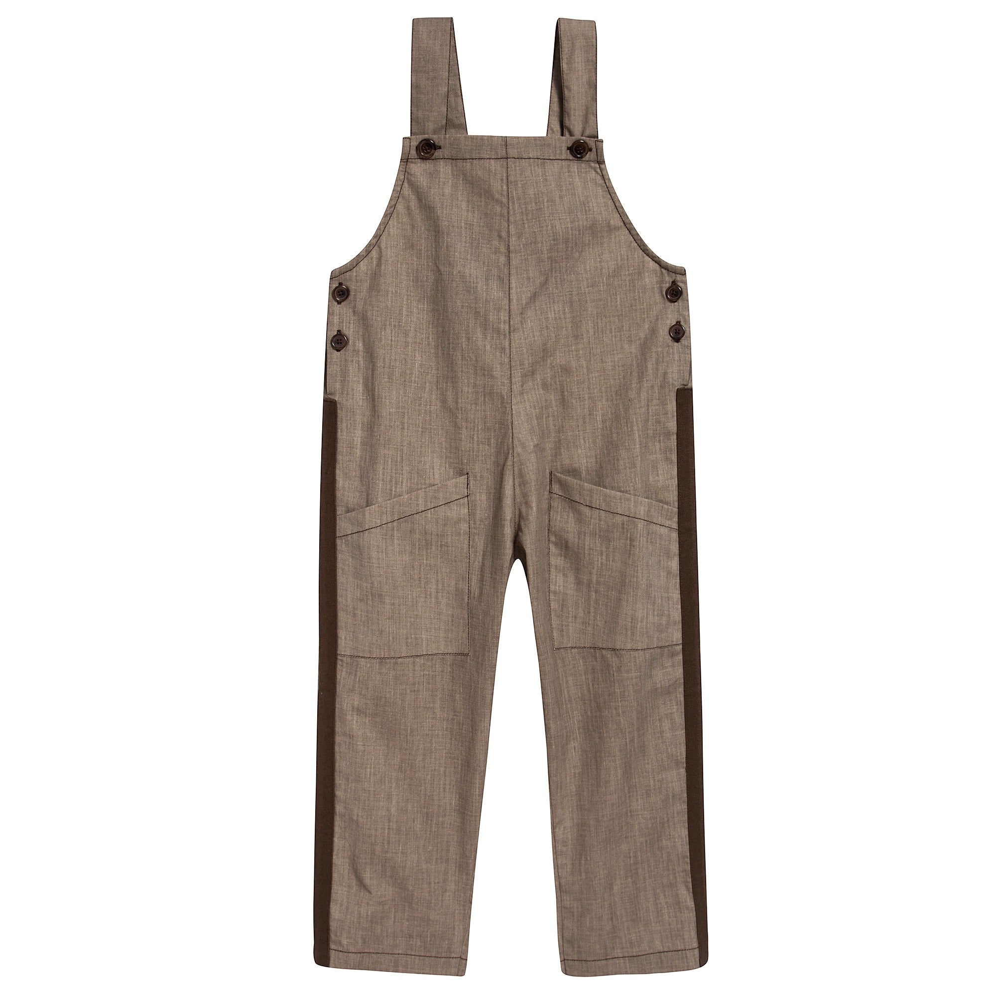 Boys & Girls Sand Woven Dungaree