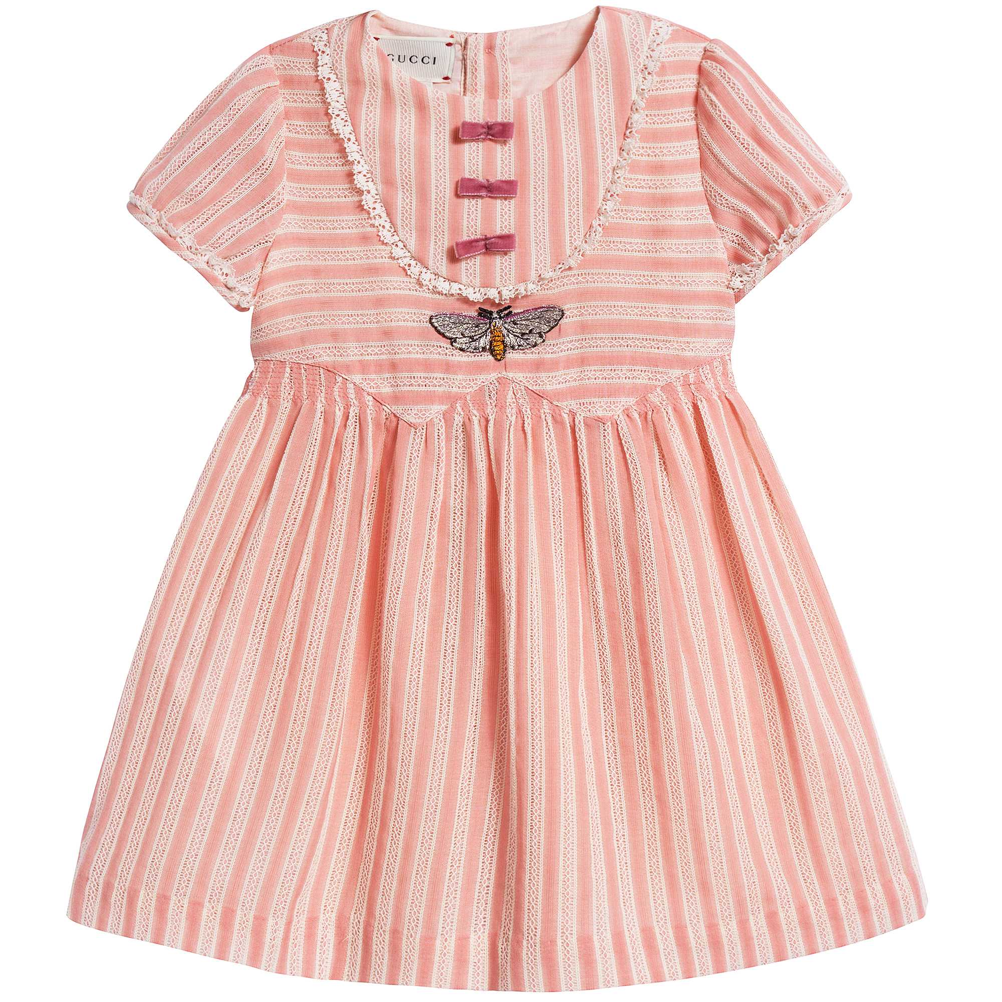 Baby Girls Light Pink Striped Dress