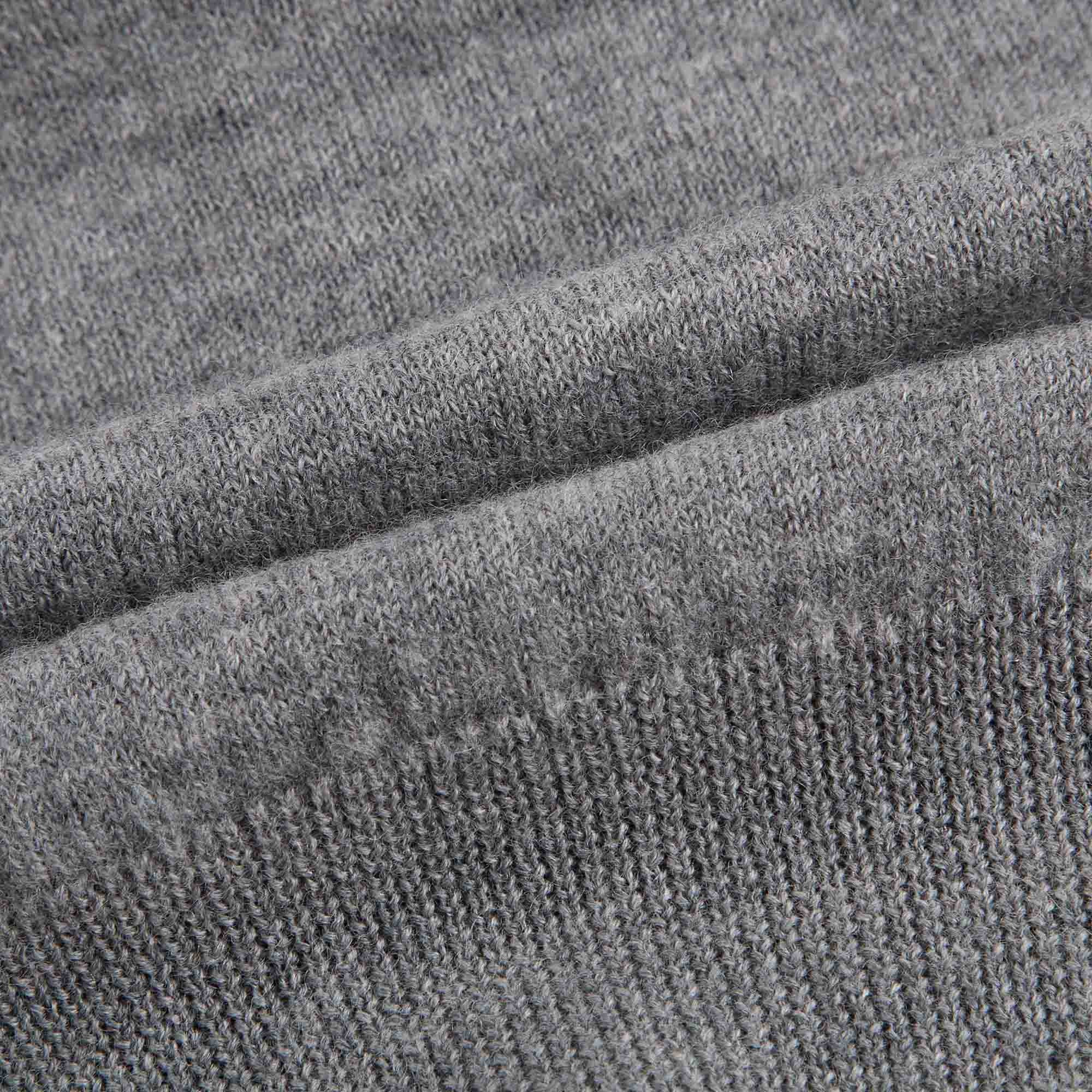 Girls Grey Embroidered Sequins Wool Sweater - CÉMAROSE | Children's Fashion Store - 7