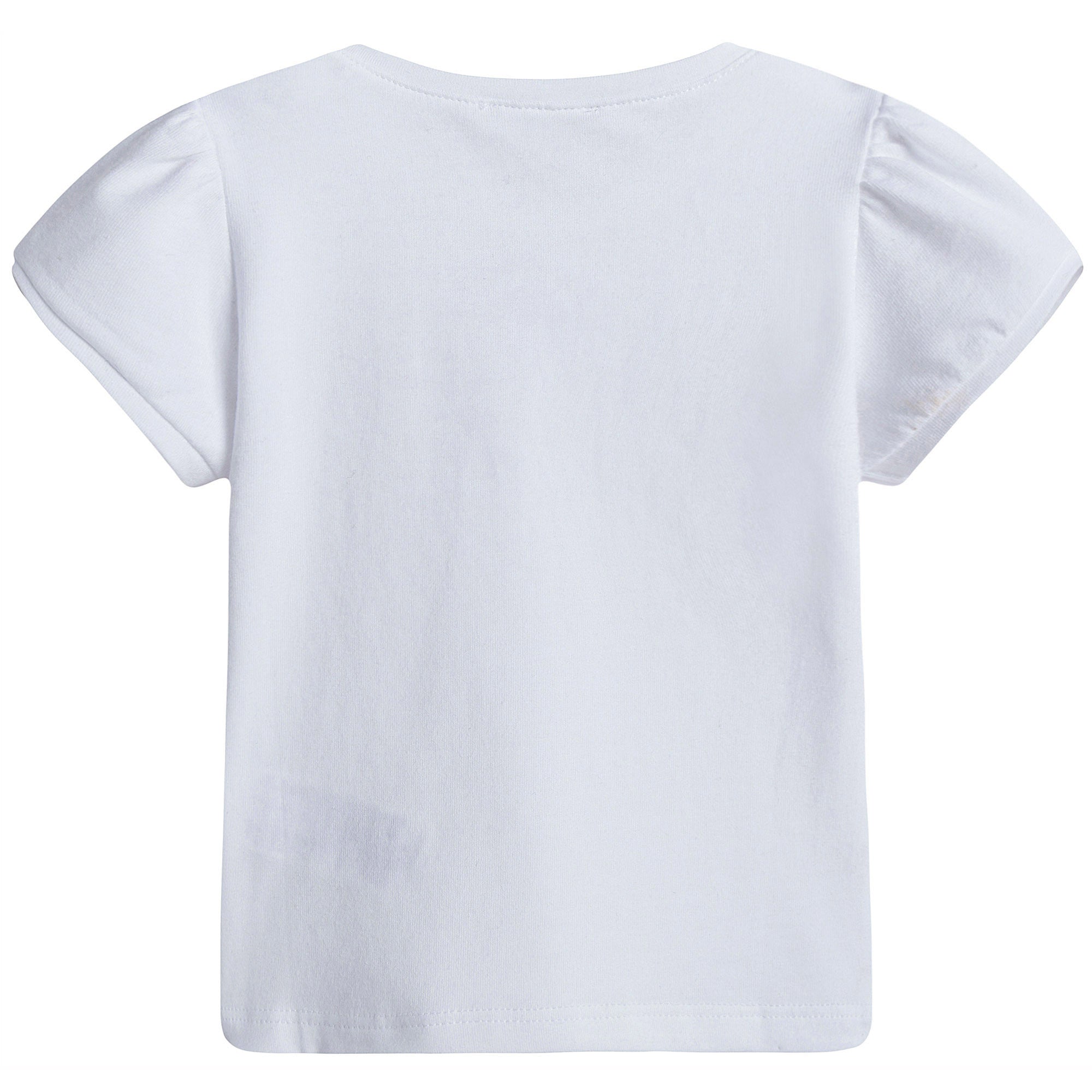 Baby Girls White Cotton Jersey T-Shirt - CÉMAROSE | Children's Fashion Store - 2