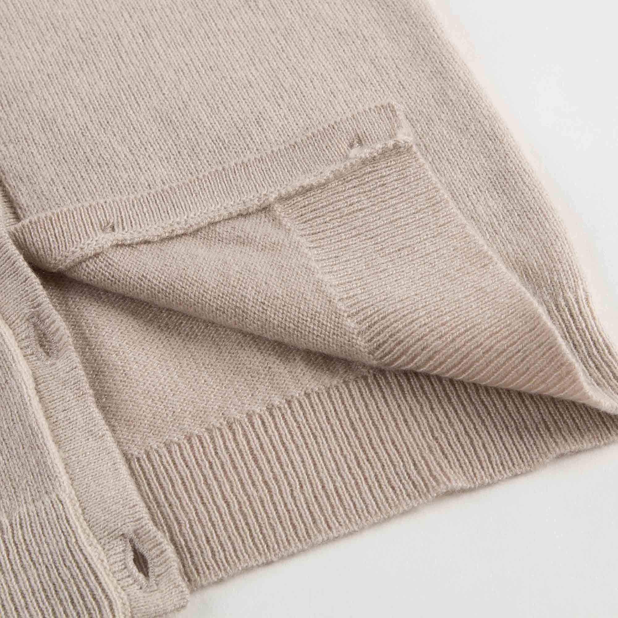 Girls Light Grey Cashmere Sweater - CÉMAROSE | Children's Fashion Store - 6