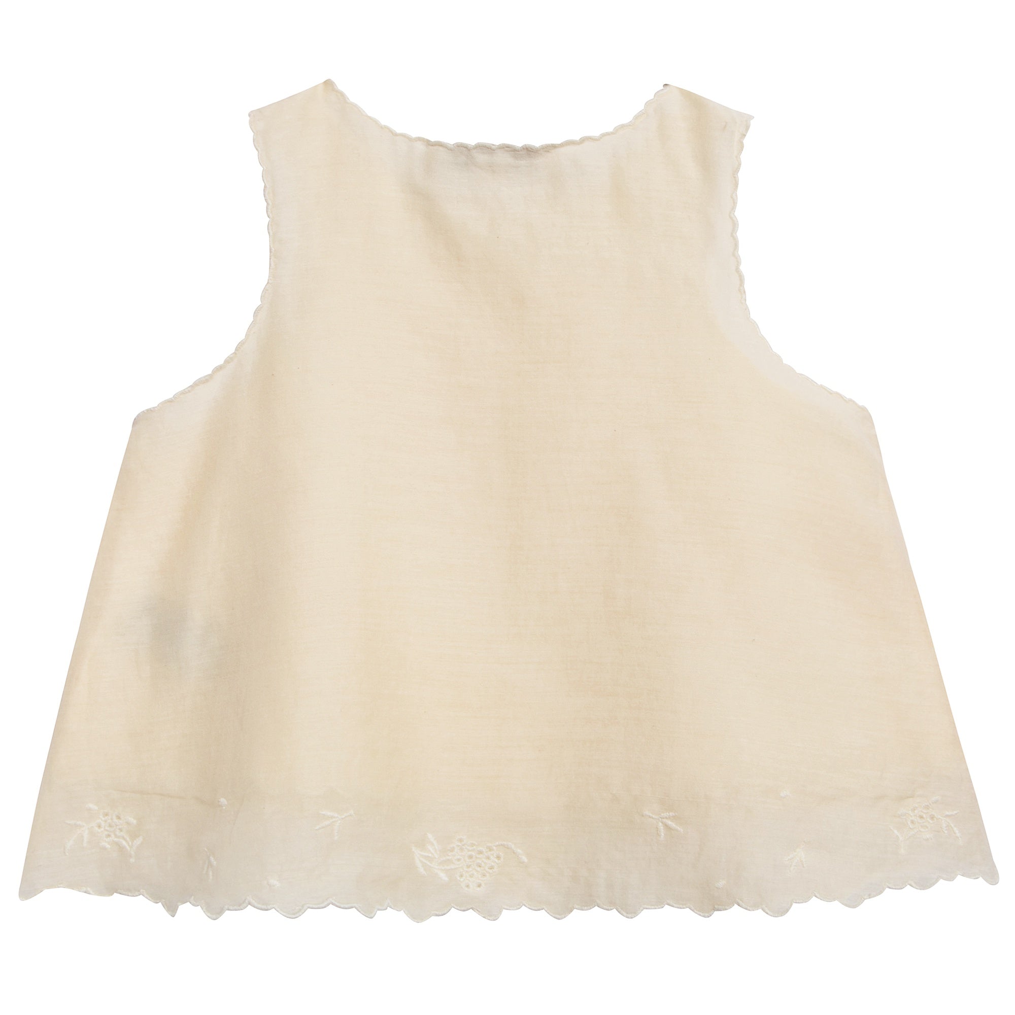 Baby Girls Pale Yellow Cotton Woven Top