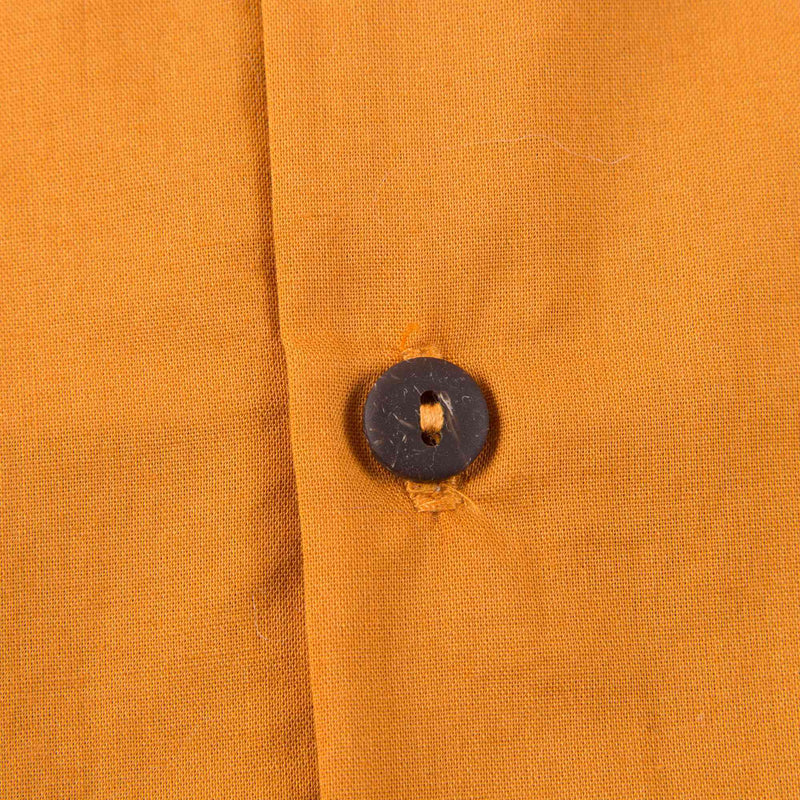 Girls Yellow Cotton Blouse With Collar
