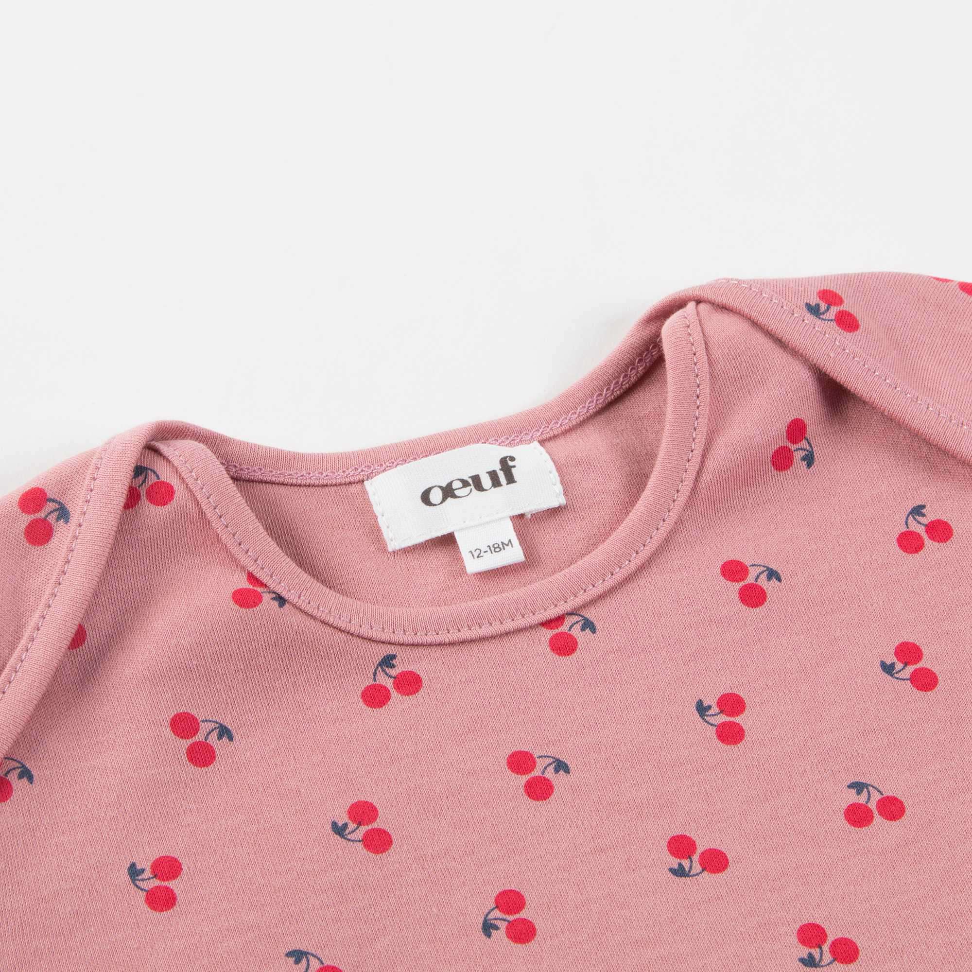 Baby Girls Pink Cherry Cotton T-shirt