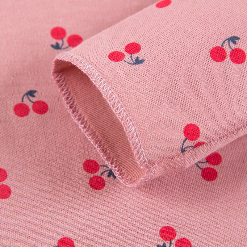 Baby Girls Pink Cherry Cotton T-shirt