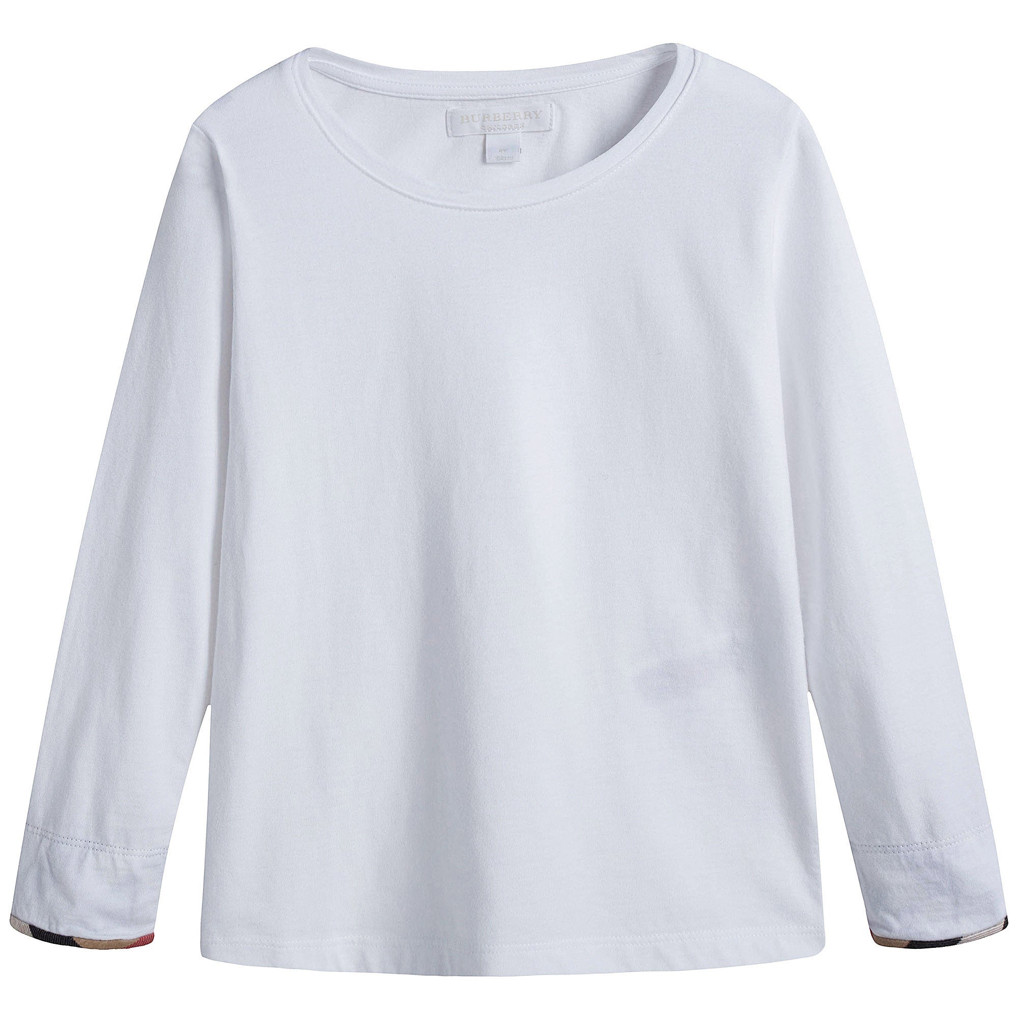 Girls White Cotton T-shirt - CÉMAROSE | Children's Fashion Store - 1