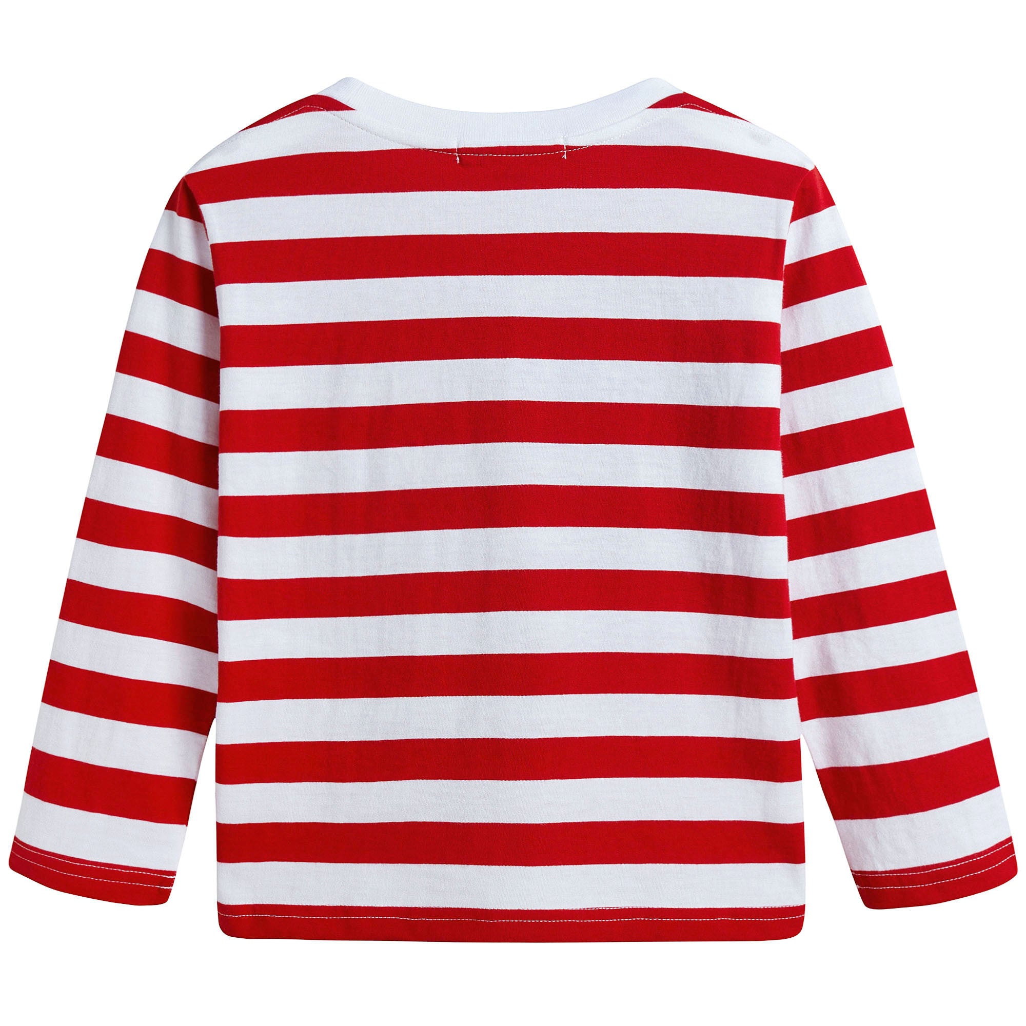 Boys Red & White Striped T-Shirt - CÉMAROSE | Children's Fashion Store - 2