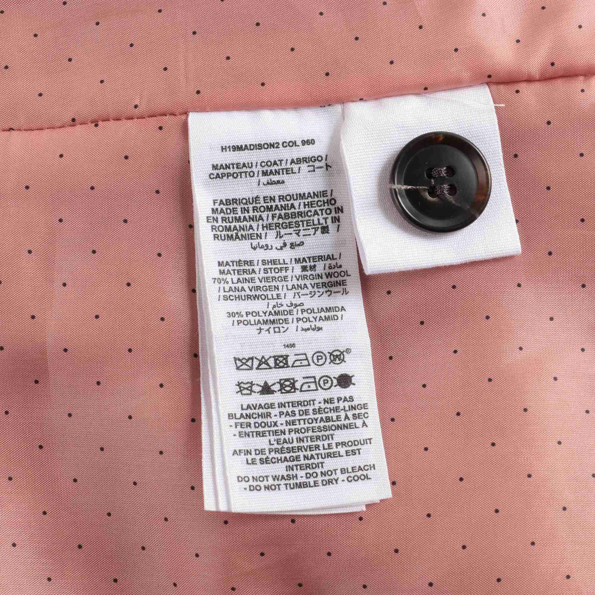 女童浅褐色羊毛大衣