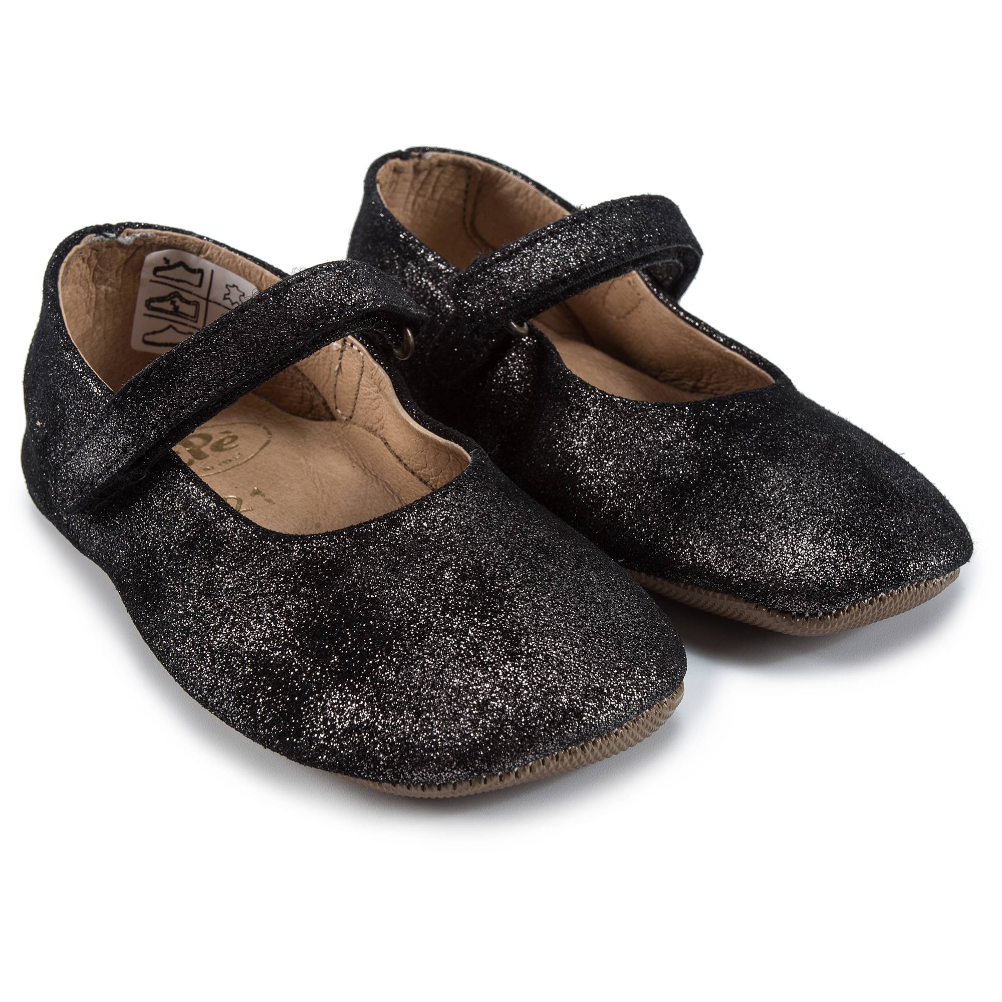 Girls Black Flat Shoes