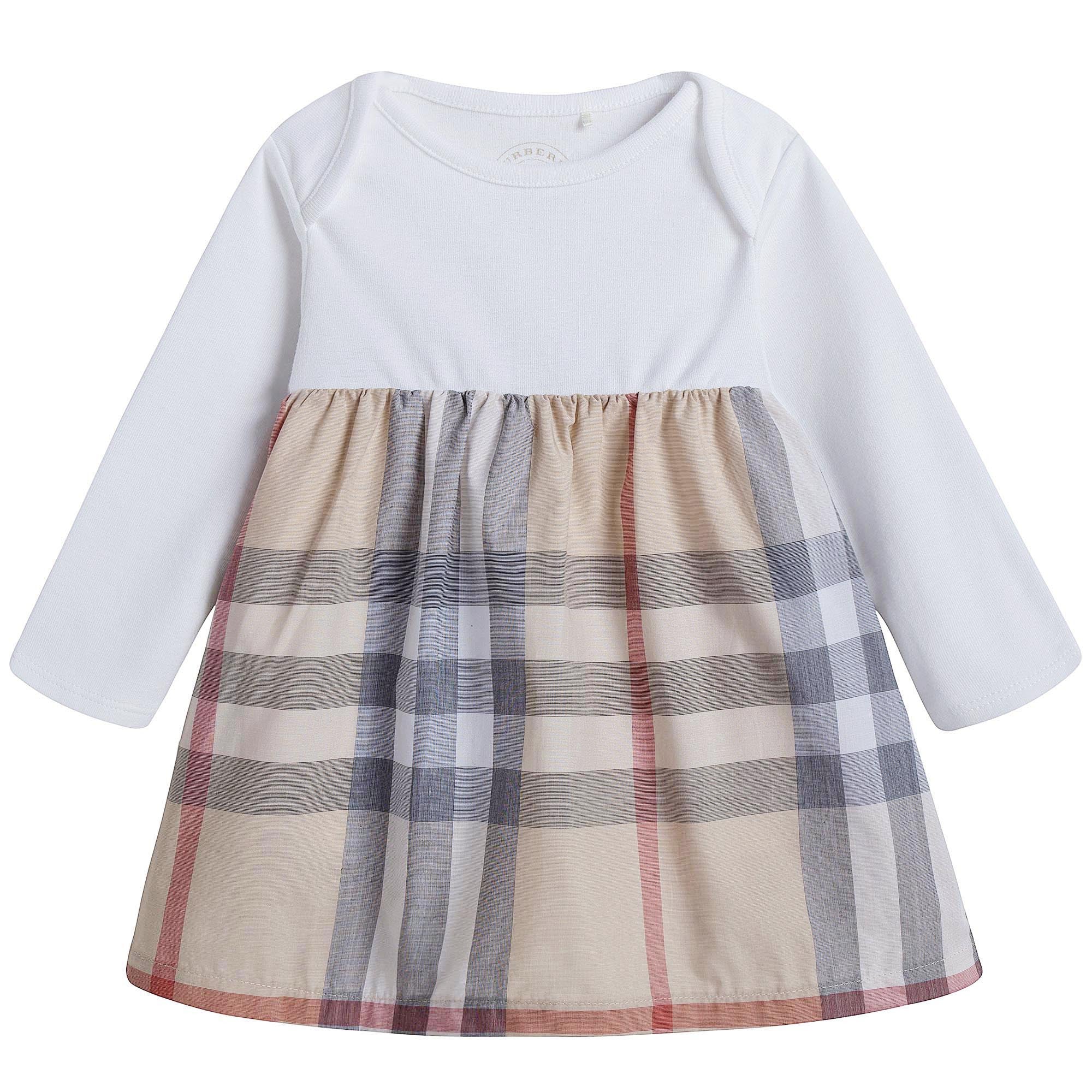 Baby Girls Check Cotton Dress - CÉMAROSE | Children's Fashion Store - 1