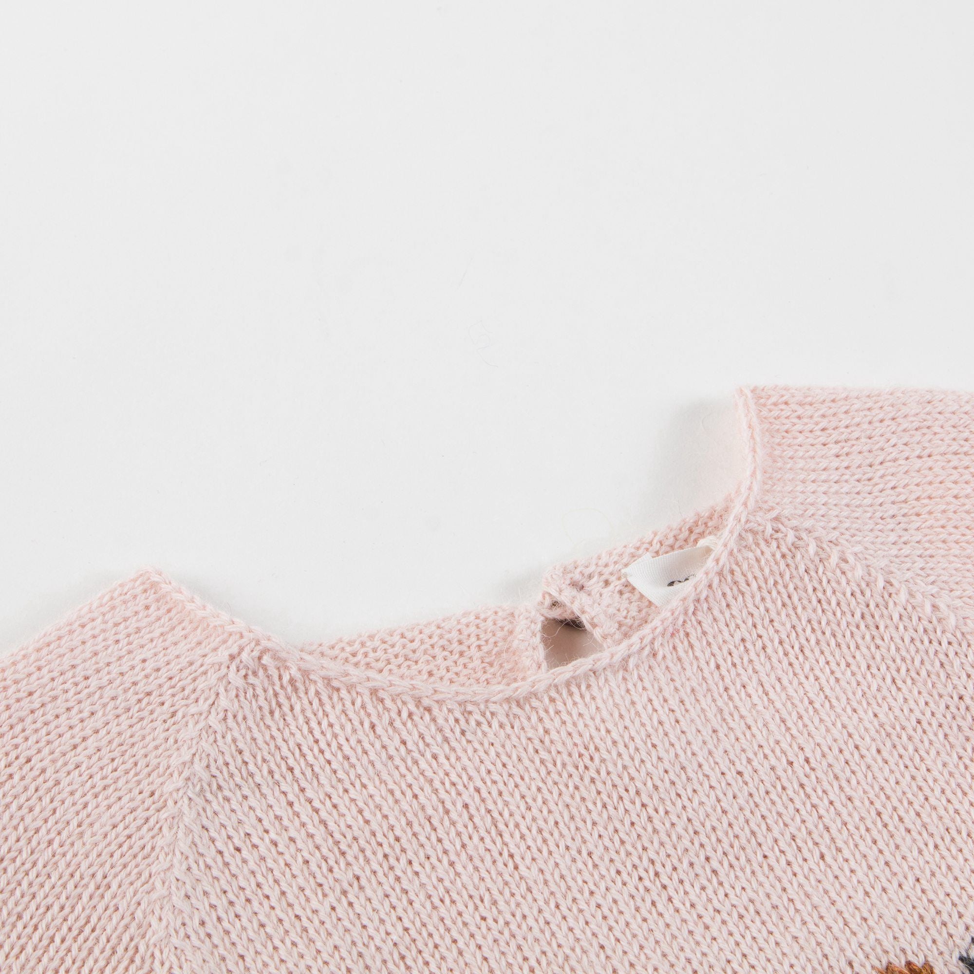Baby Light Pink Love Alpaca Sweater