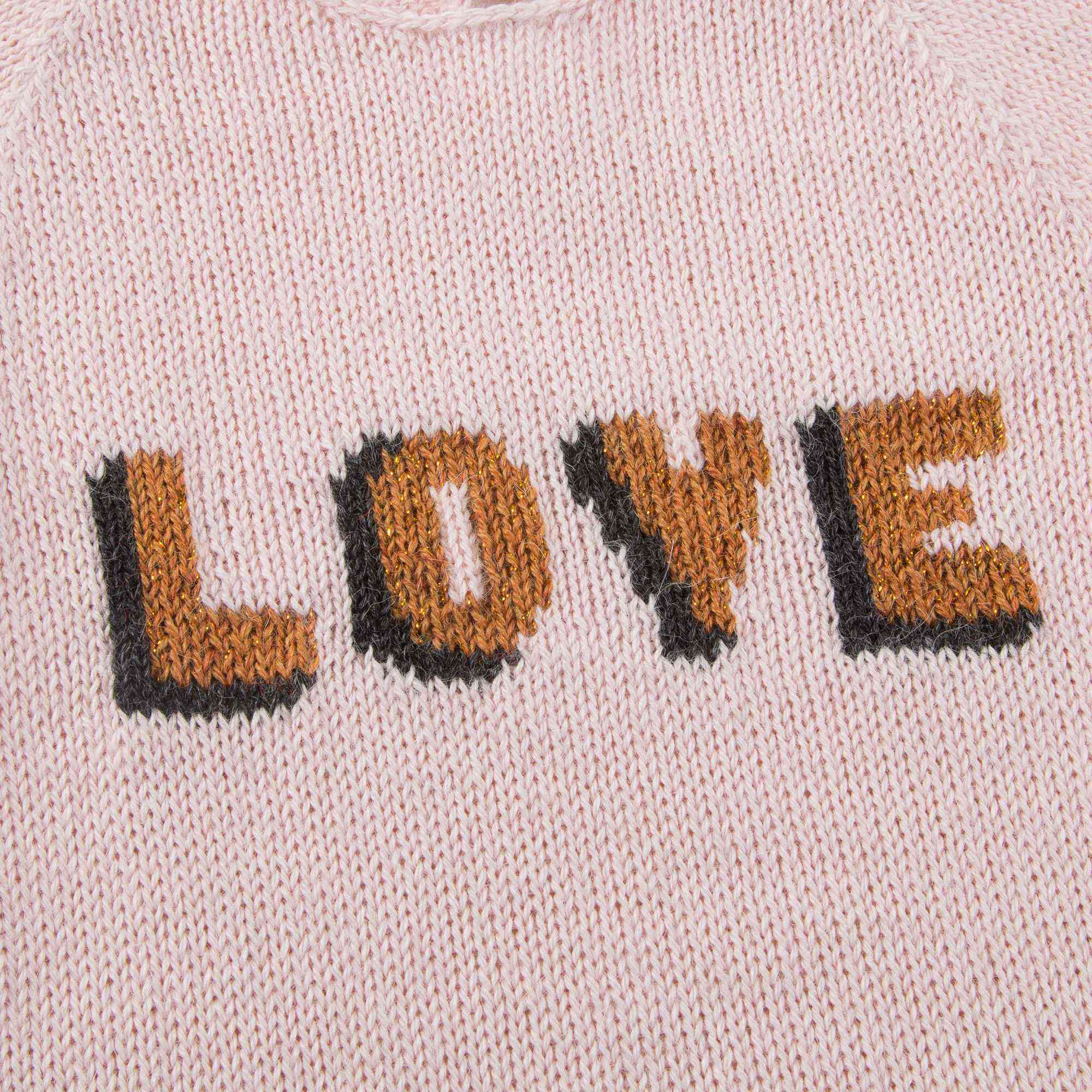 Baby Light Pink Love Alpaca Sweater