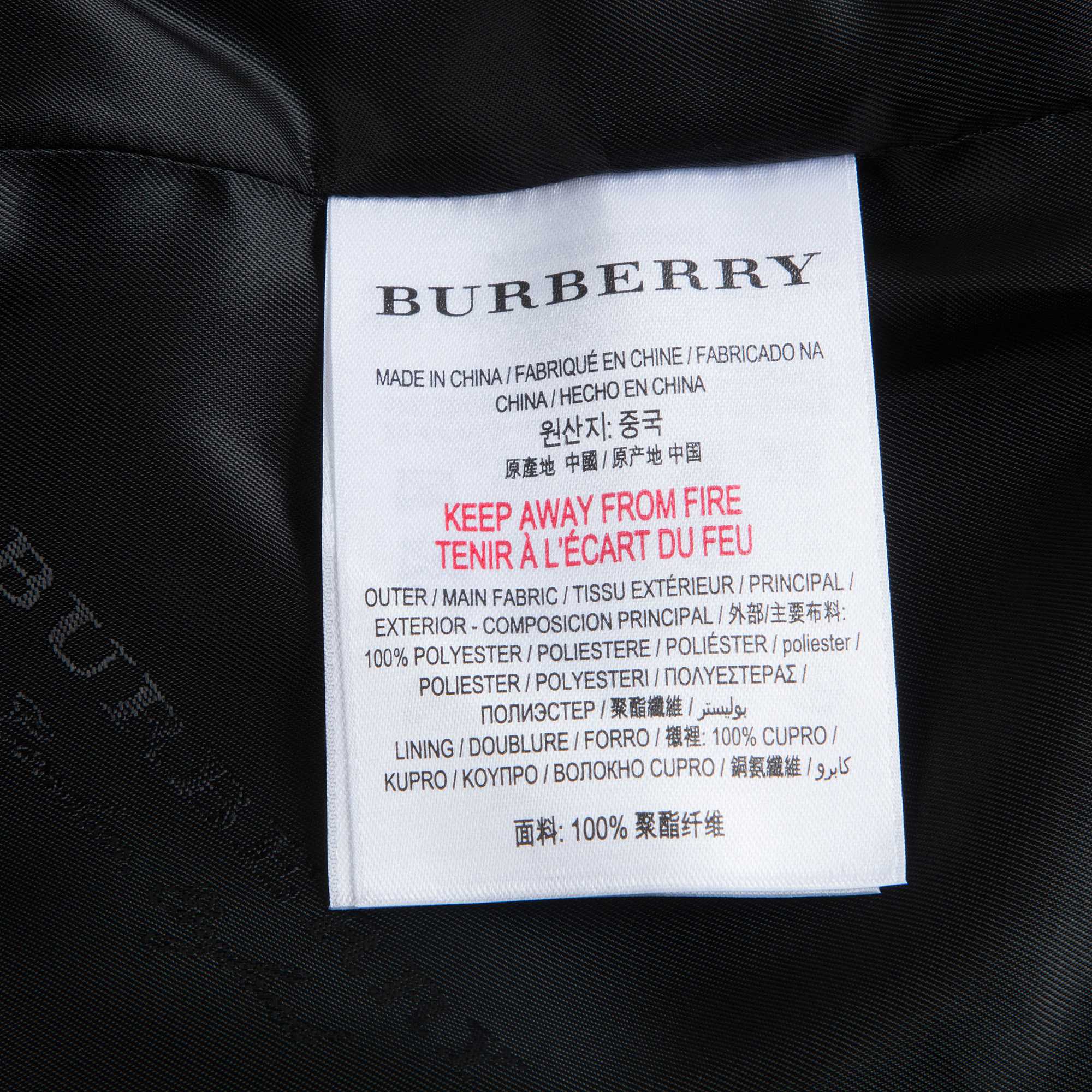 Girls Dark Navy Check Coat