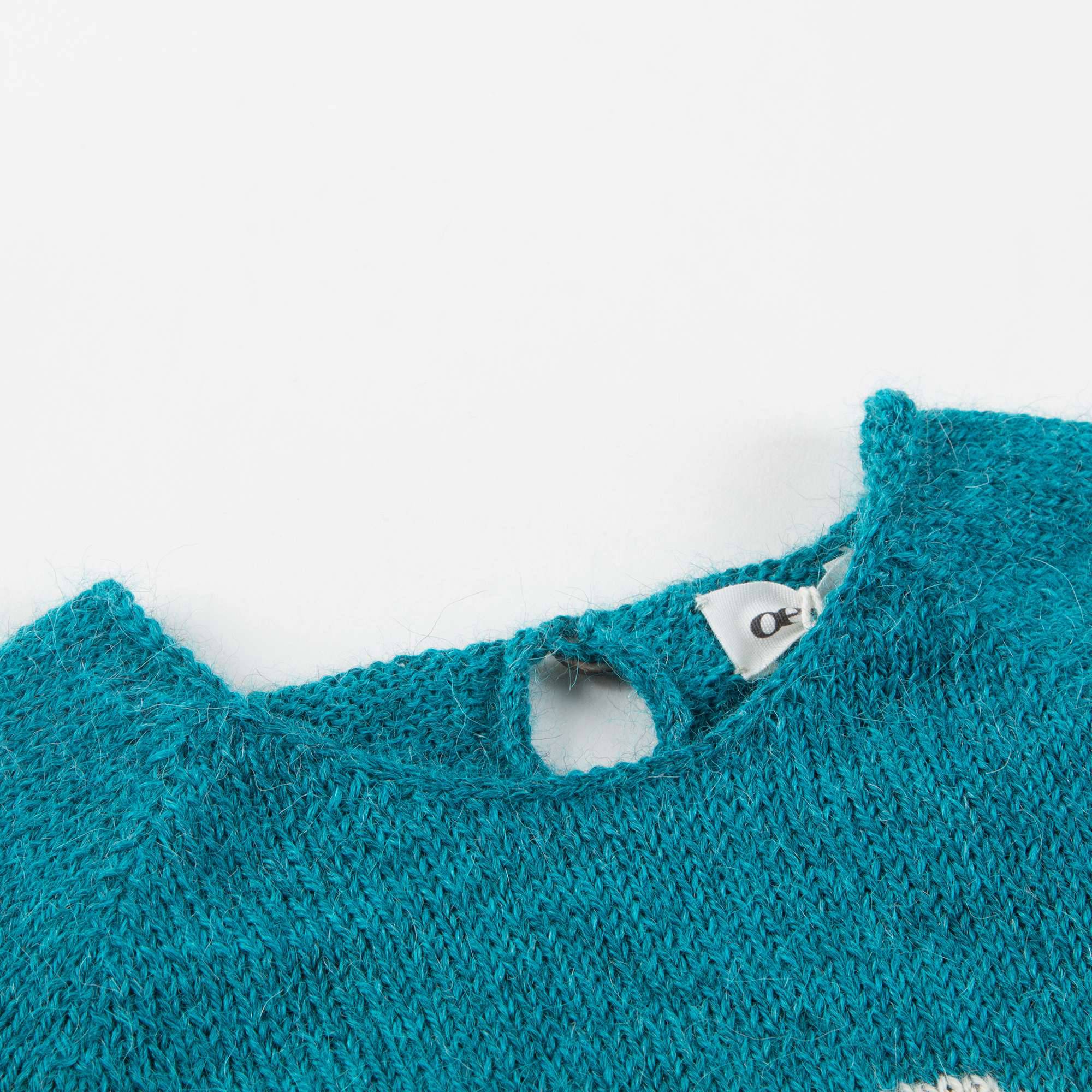 Baby Bay Blue Bunny Alpaca  Sweater