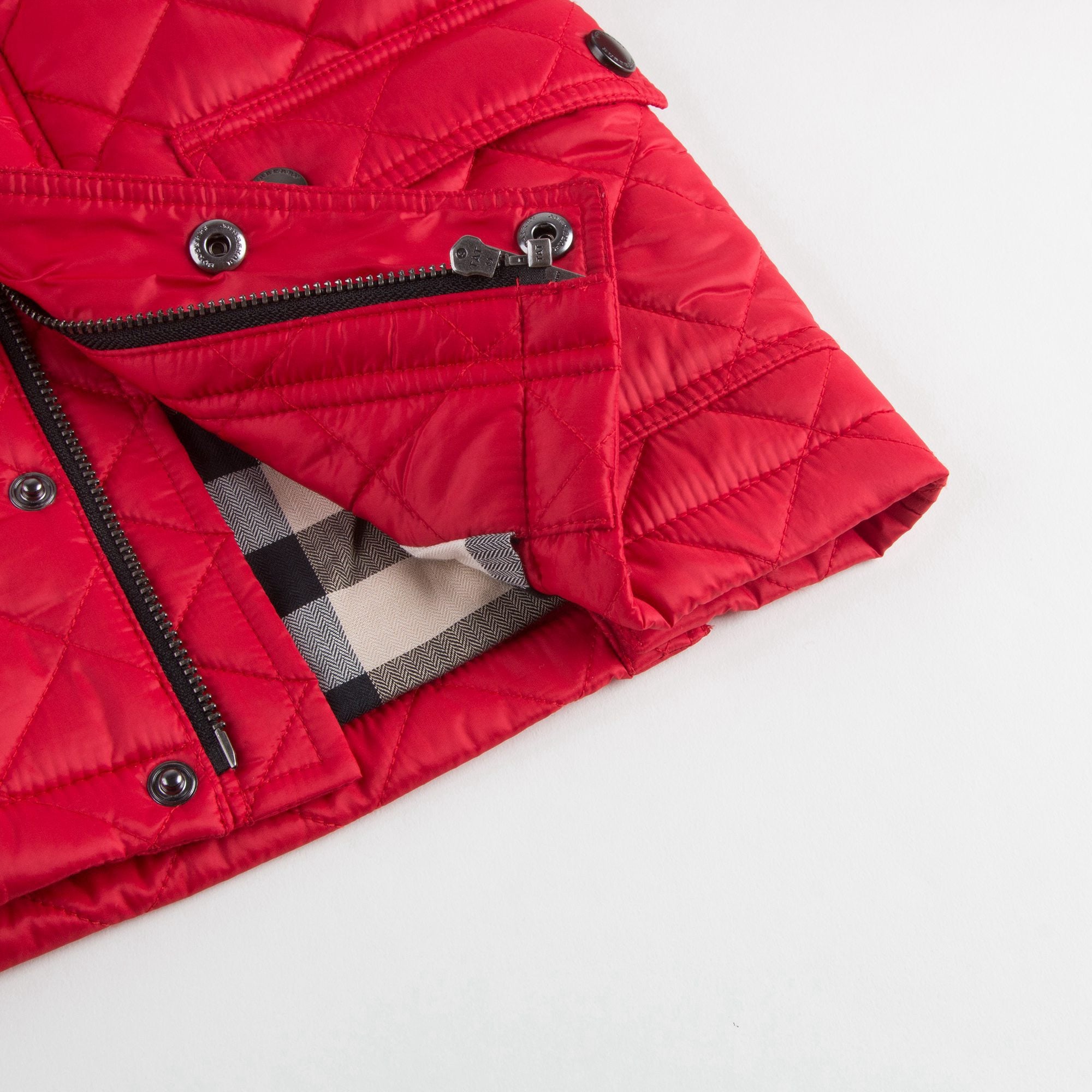 Baby Red Quilted Jacket