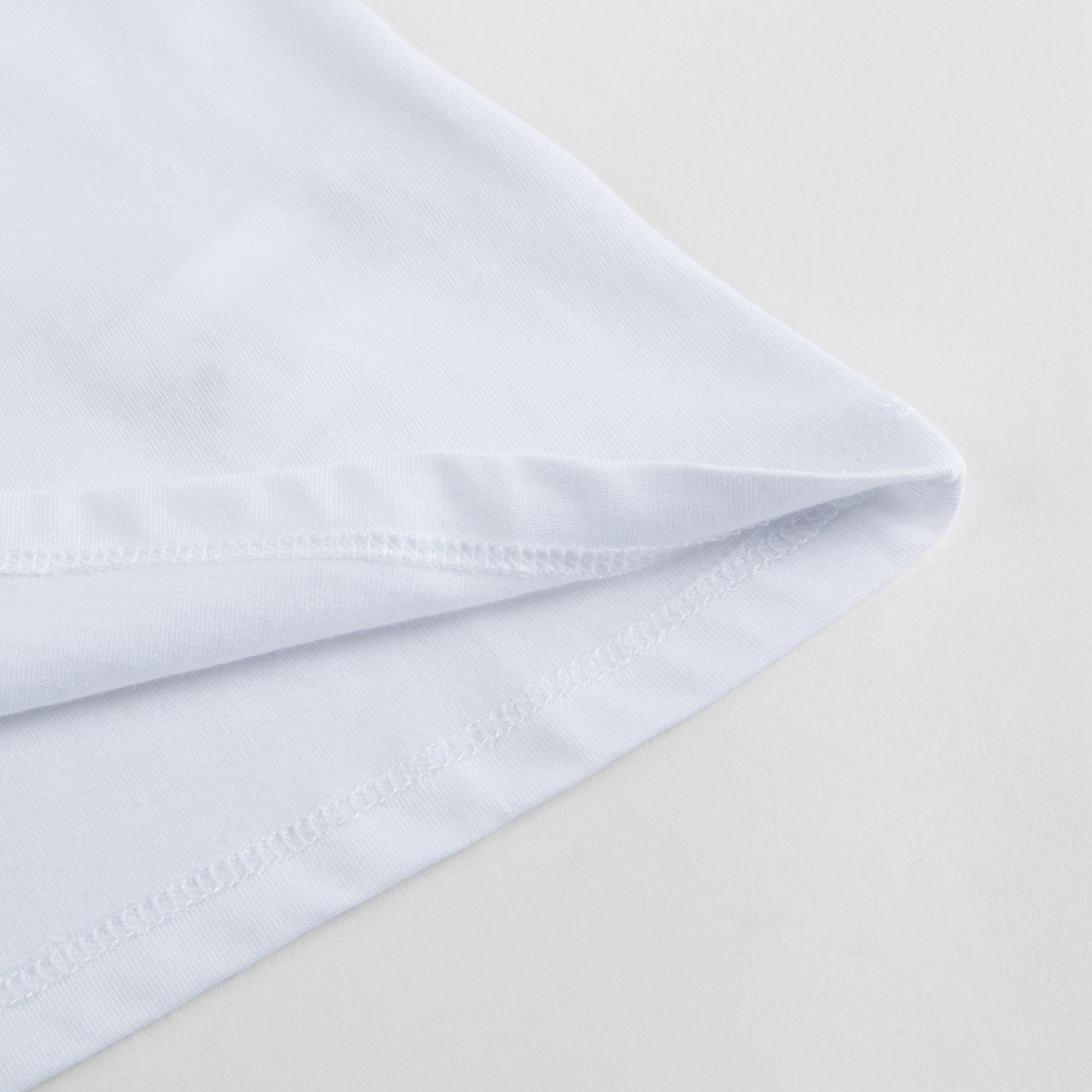 Girls White Cotton T-shirt With Multicolor Logo