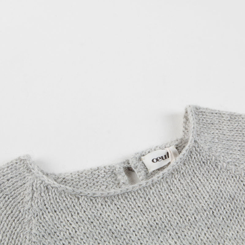 Baby Light Grey Alpaga Wool Monster Sweater