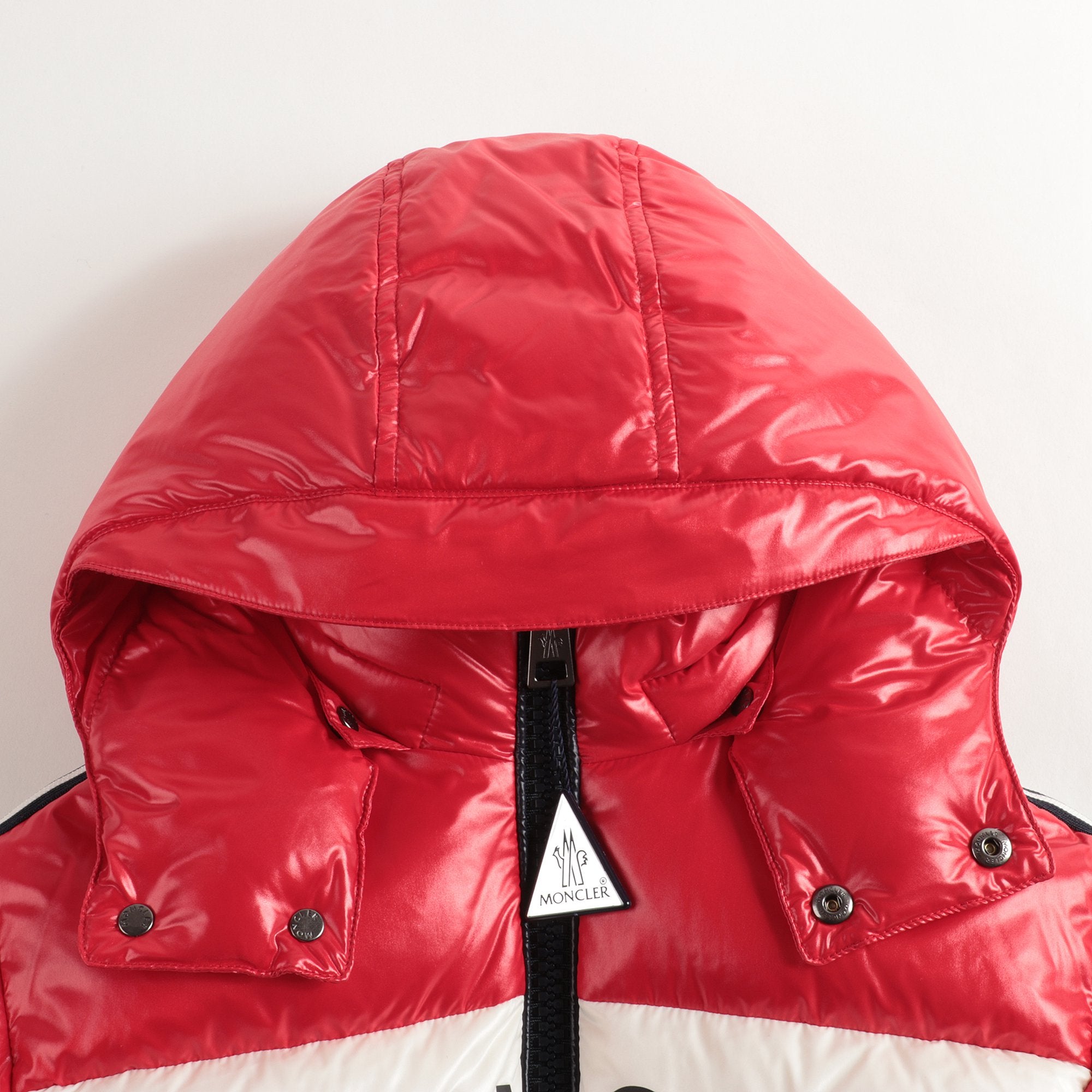 Boys Red "FEBREGE" Padded Down Puffer Jacket