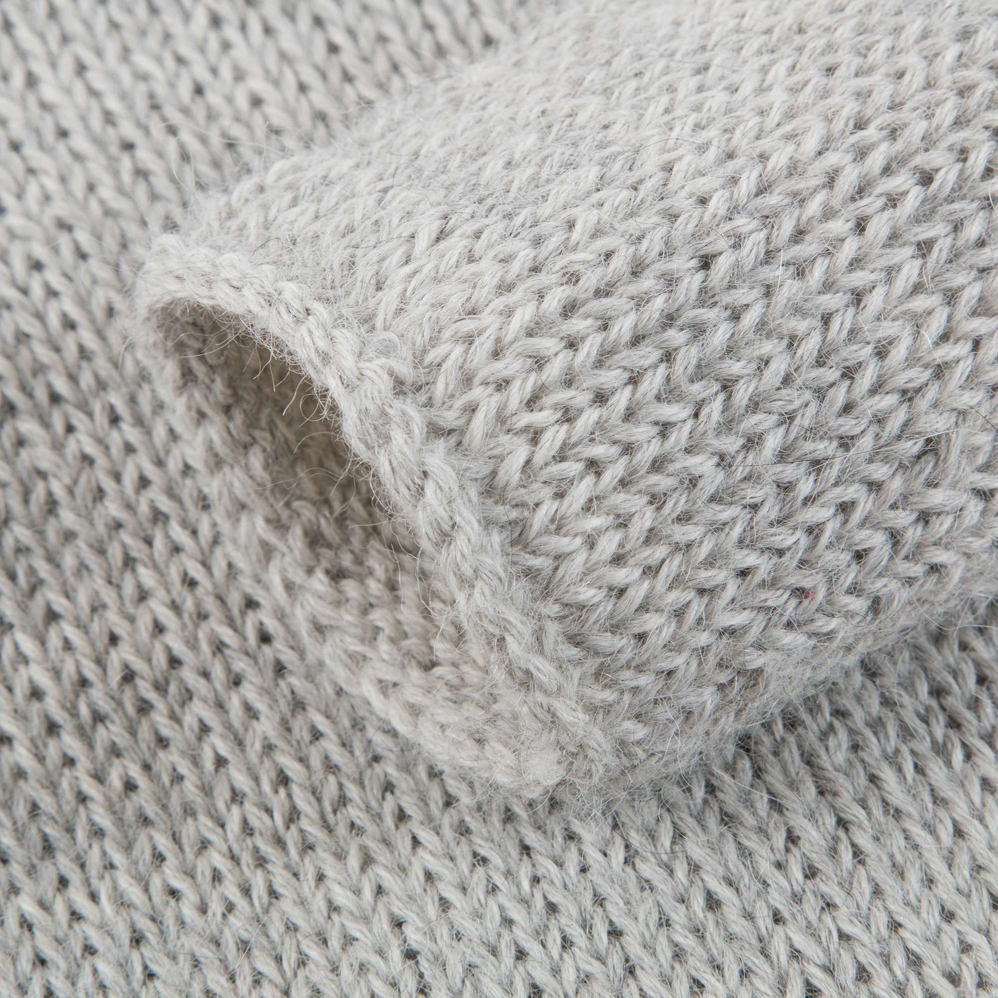 Baby Light Grey Alpaga Wool Monster Sweater