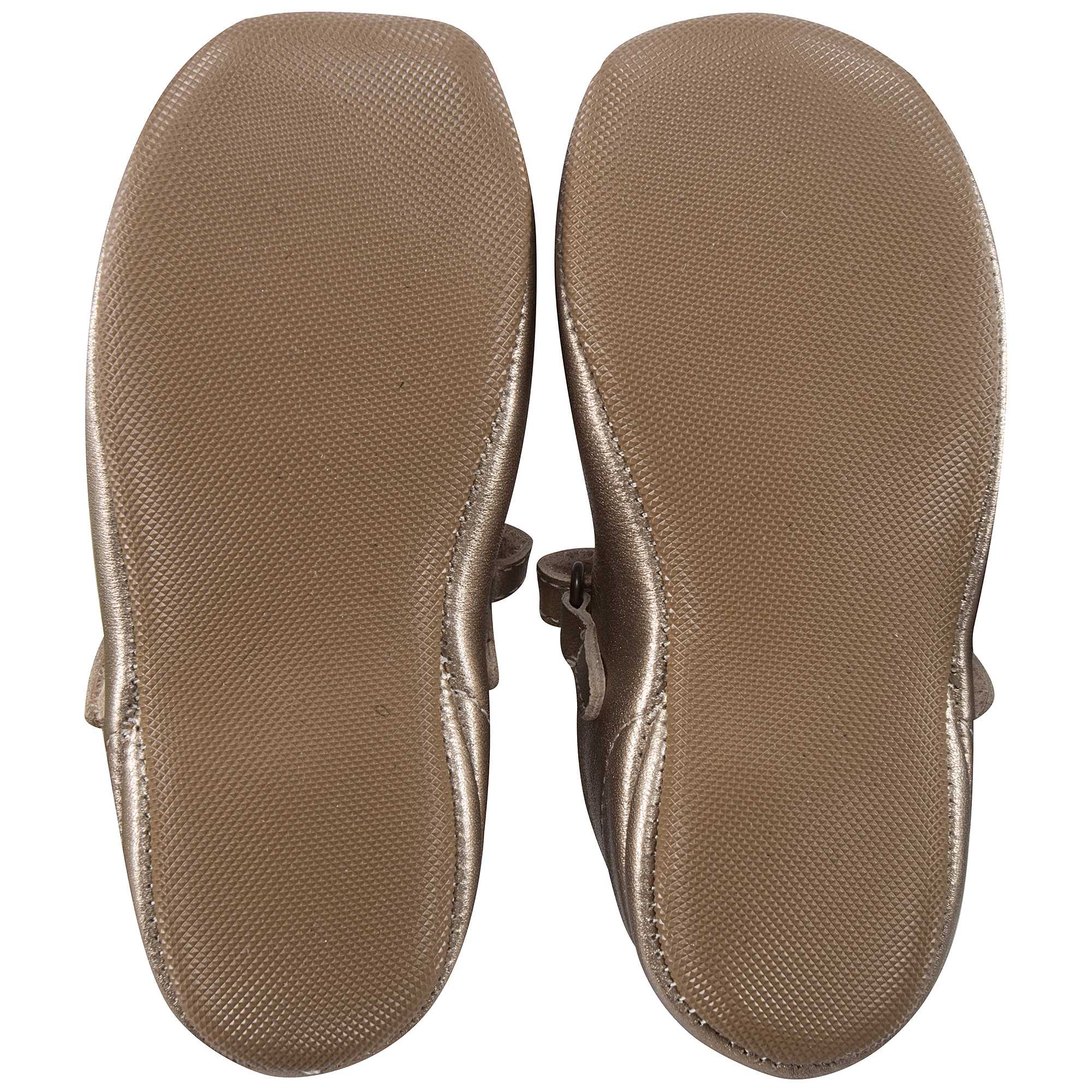 Girls Copper Flat Shoes
