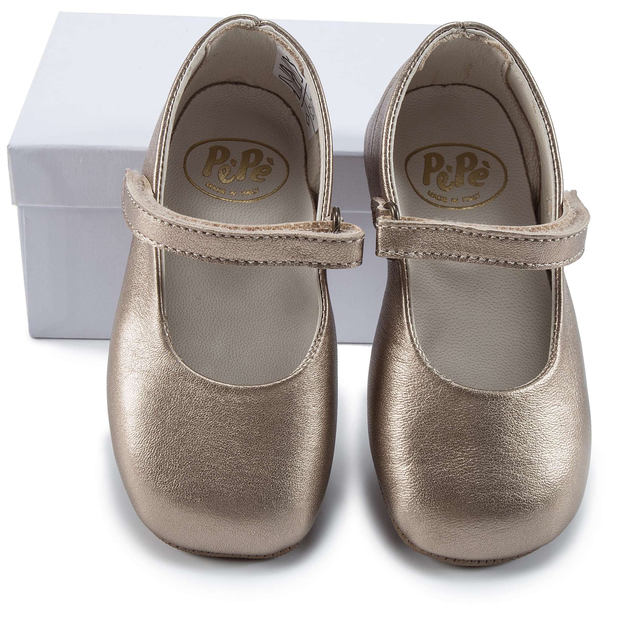 Girls Copper Flat Shoes
