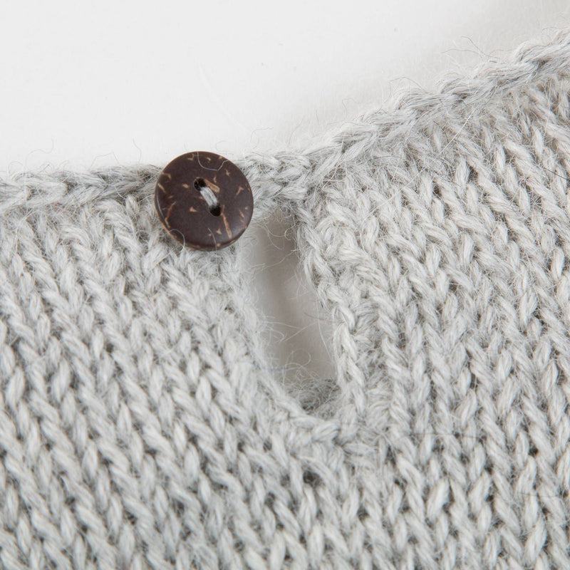 Baby Light Grey Alpaga Wool Monster Sweater