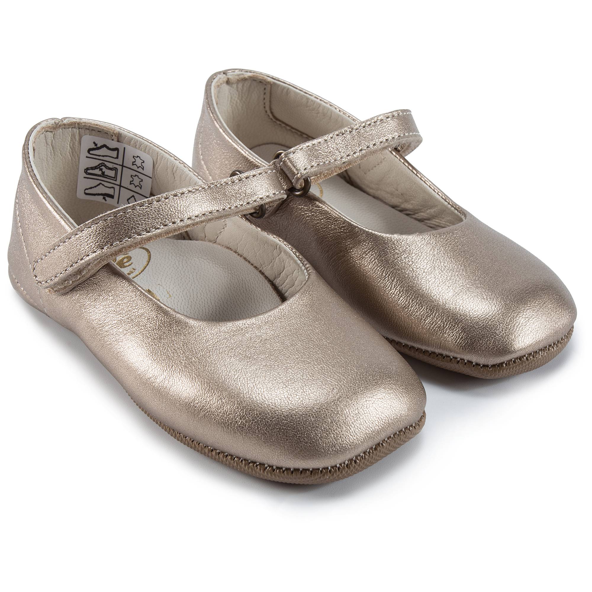 Girls Copper Flat Shoes