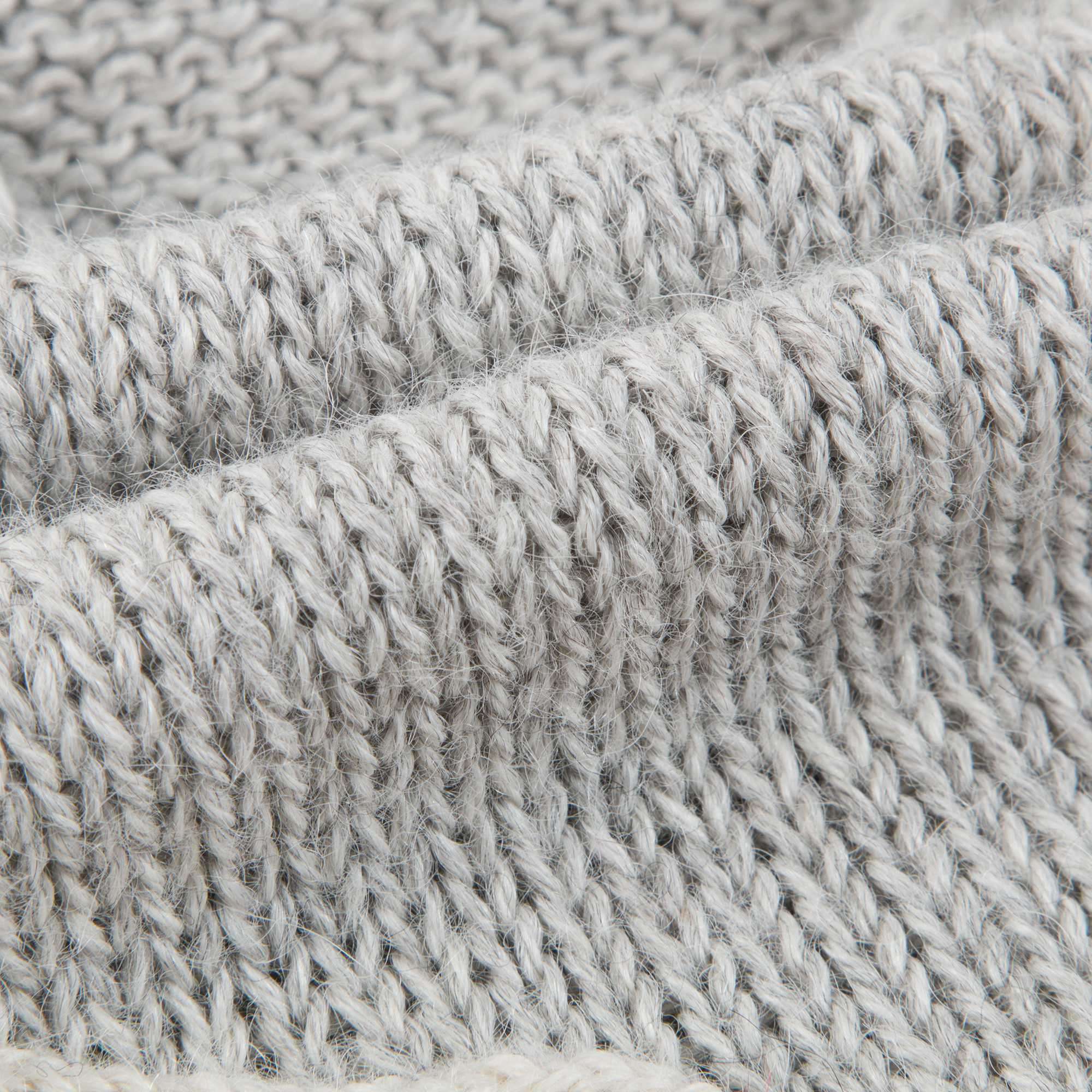 Baby Light Grey Alpaga Wool Monster Sweater