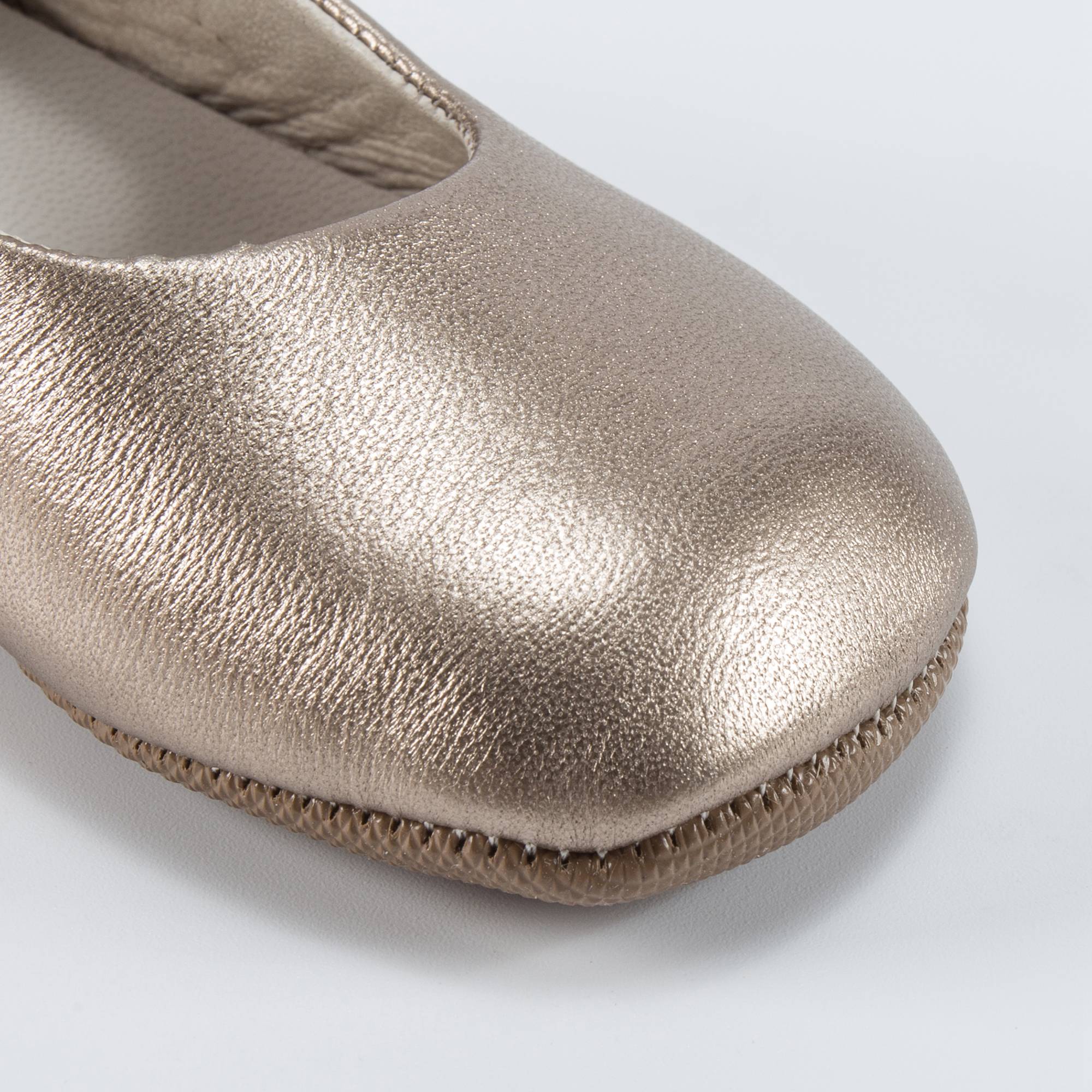 Girls Copper Flat Shoes
