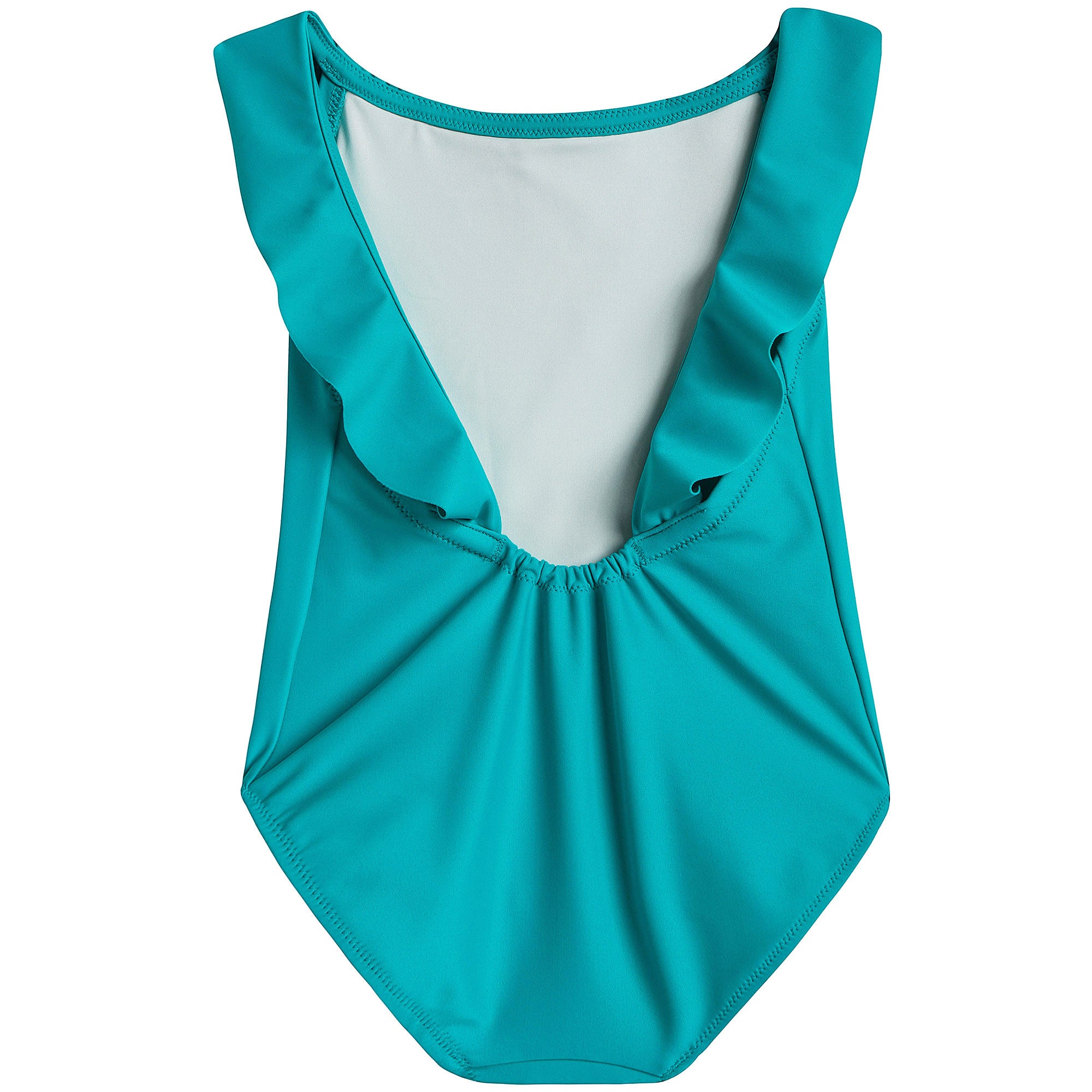 Girls Turquoise blue Loutus Leaf With Swimsuit - CÉMAROSE | Children's Fashion Store - 2