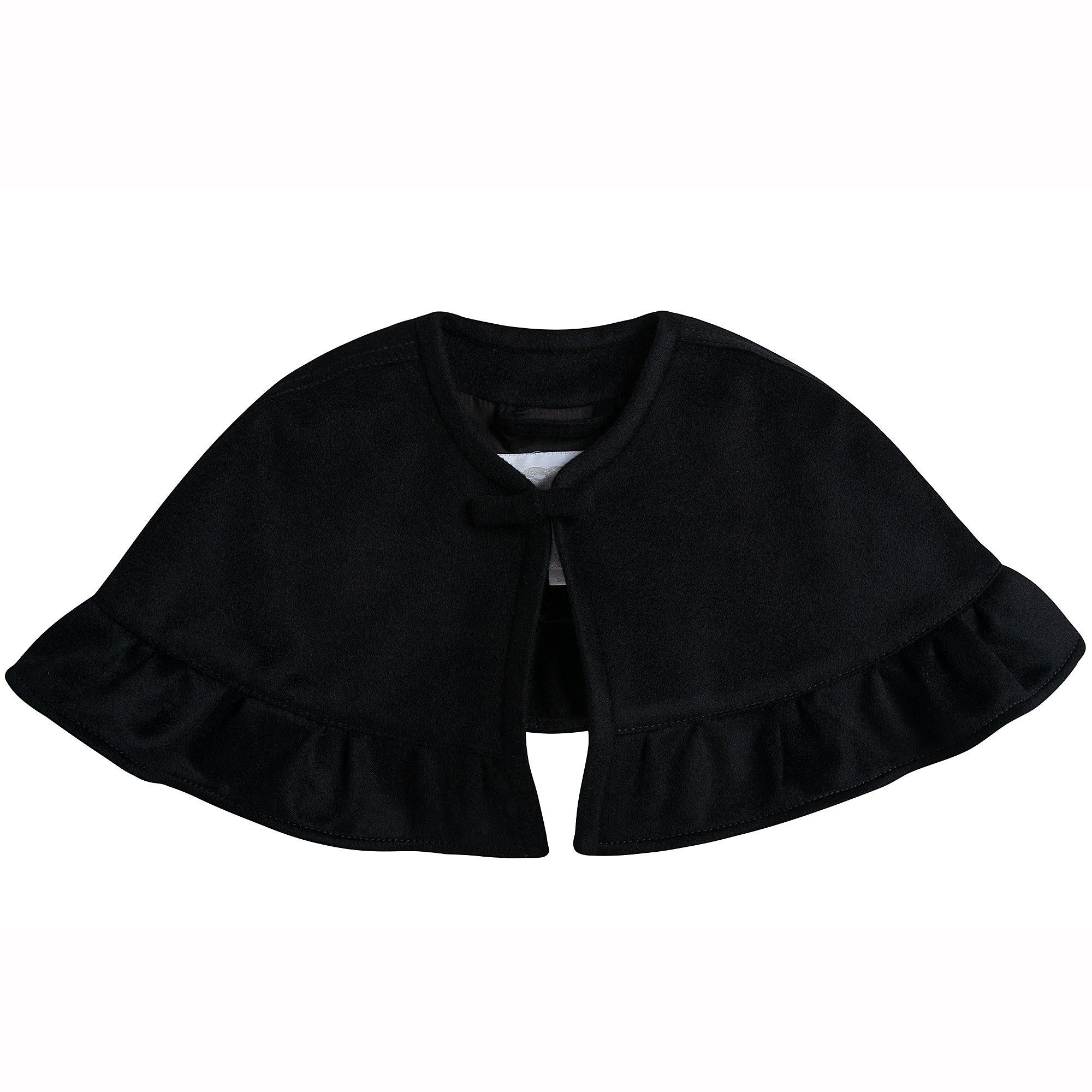 Girls Black Loutus Leaf  Shawls - CÉMAROSE | Children's Fashion Store - 1