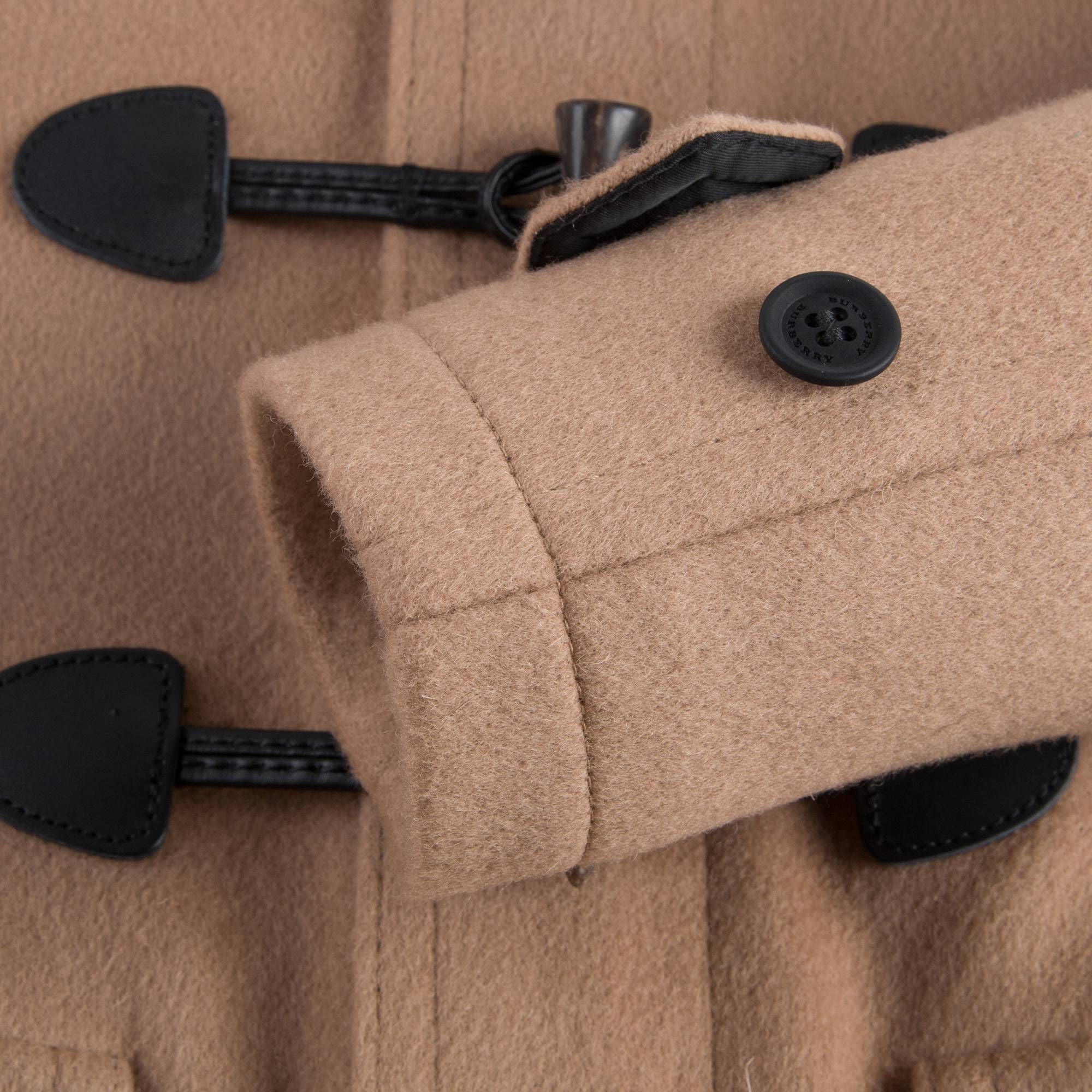 Boys Beige Wool Duffle Coat