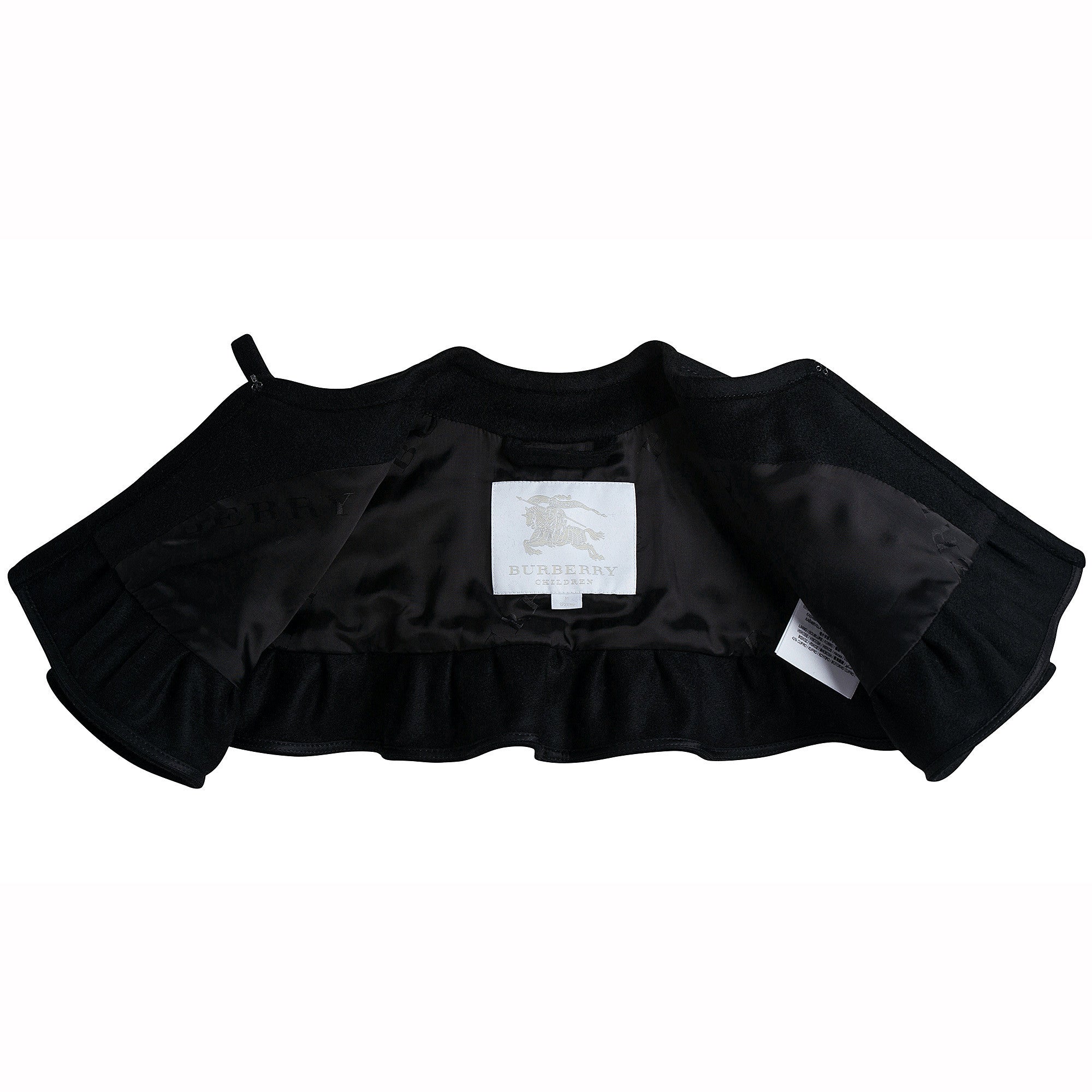 Girls Black Loutus Leaf  Shawls - CÉMAROSE | Children's Fashion Store - 2
