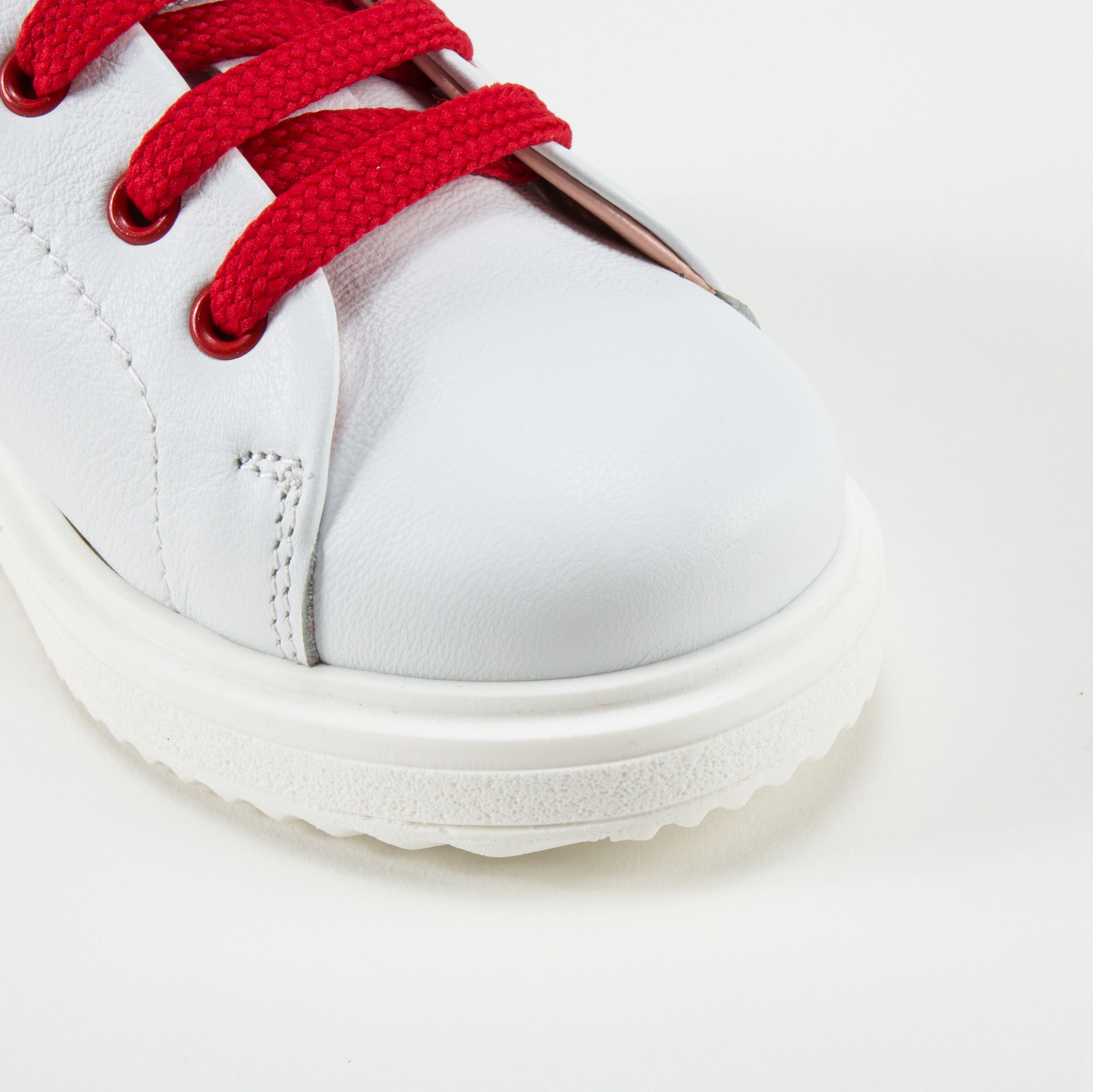Girls White Leather Sandal Sneakers