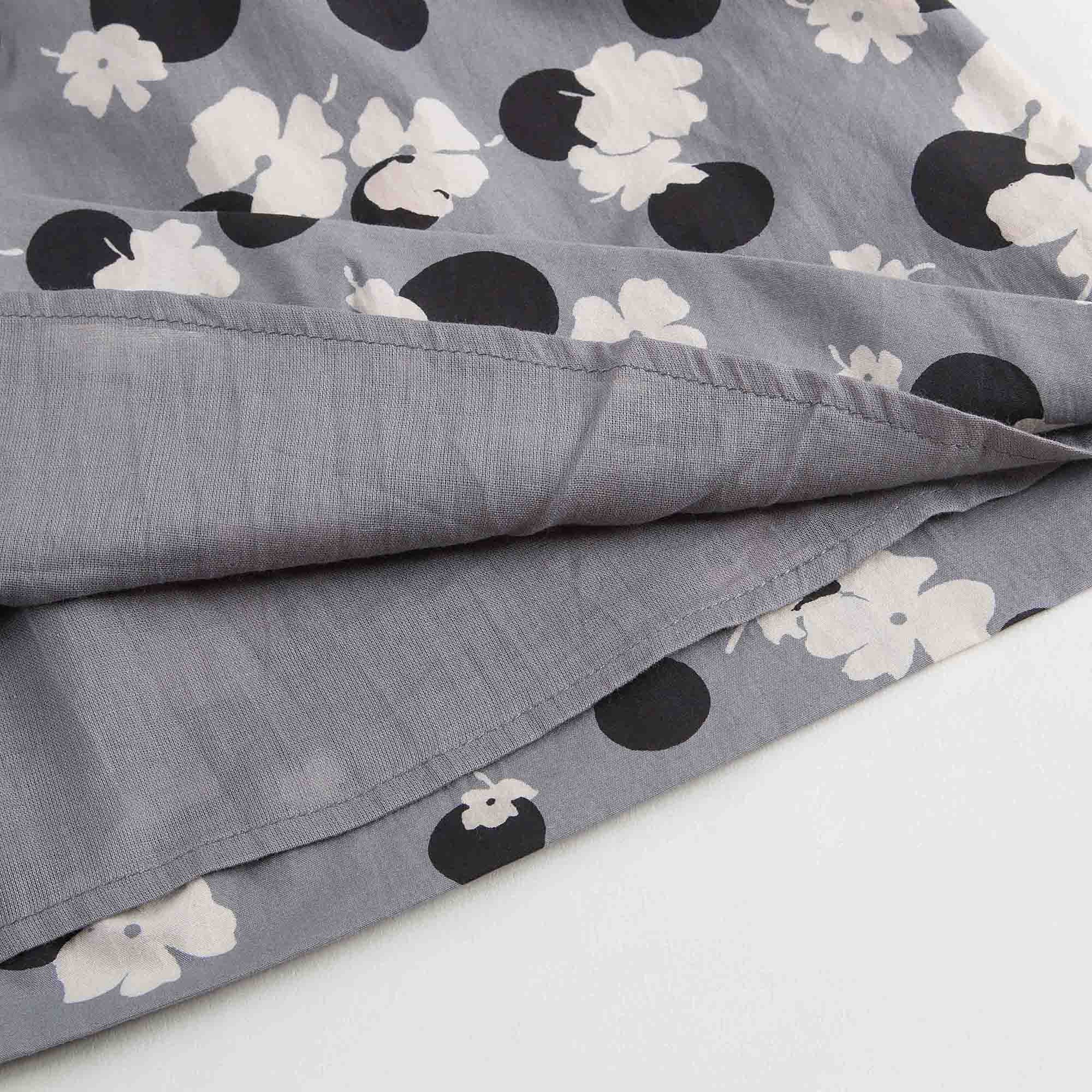 Baby Girls Grey With Multicolor Print Dresses - CÉMAROSE | Children's Fashion Store - 5