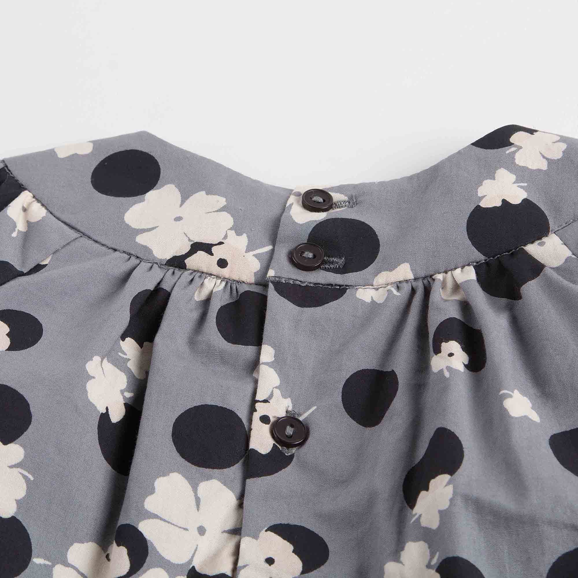 Baby Girls Grey With Multicolor Print Dresses - CÉMAROSE | Children's Fashion Store - 7