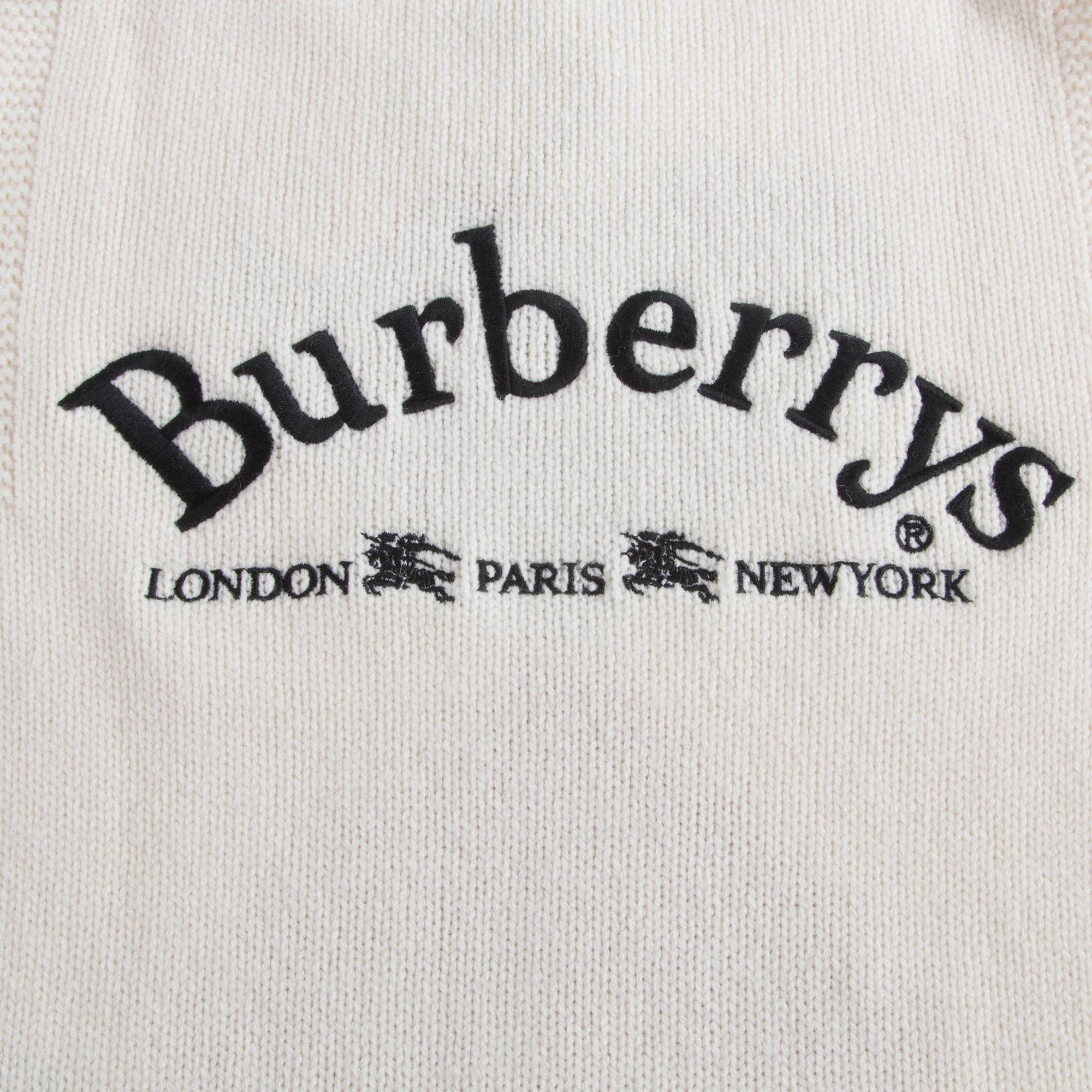 Girls Ivory Wool Sweater